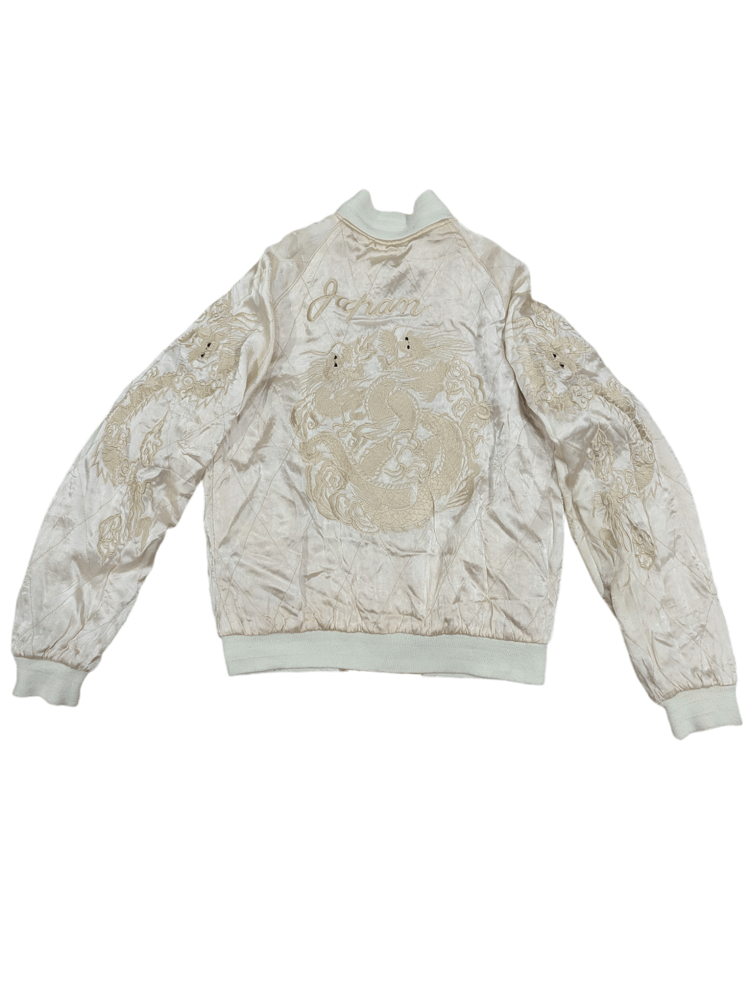 Japanese Brand SUKAJAN JACKET EMBROIDERY DRAGON TIGER REVERSIBLE Size US S / EU 44-46 / 1 - 7 Thumbnail