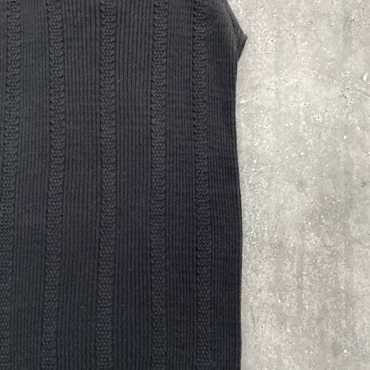 Chanel Vintage Chanel Ribbed Sleeveless Tank Top Logo Women’s Black Size XS / US 0-2 / IT 36-38 - 22 Thumbnail