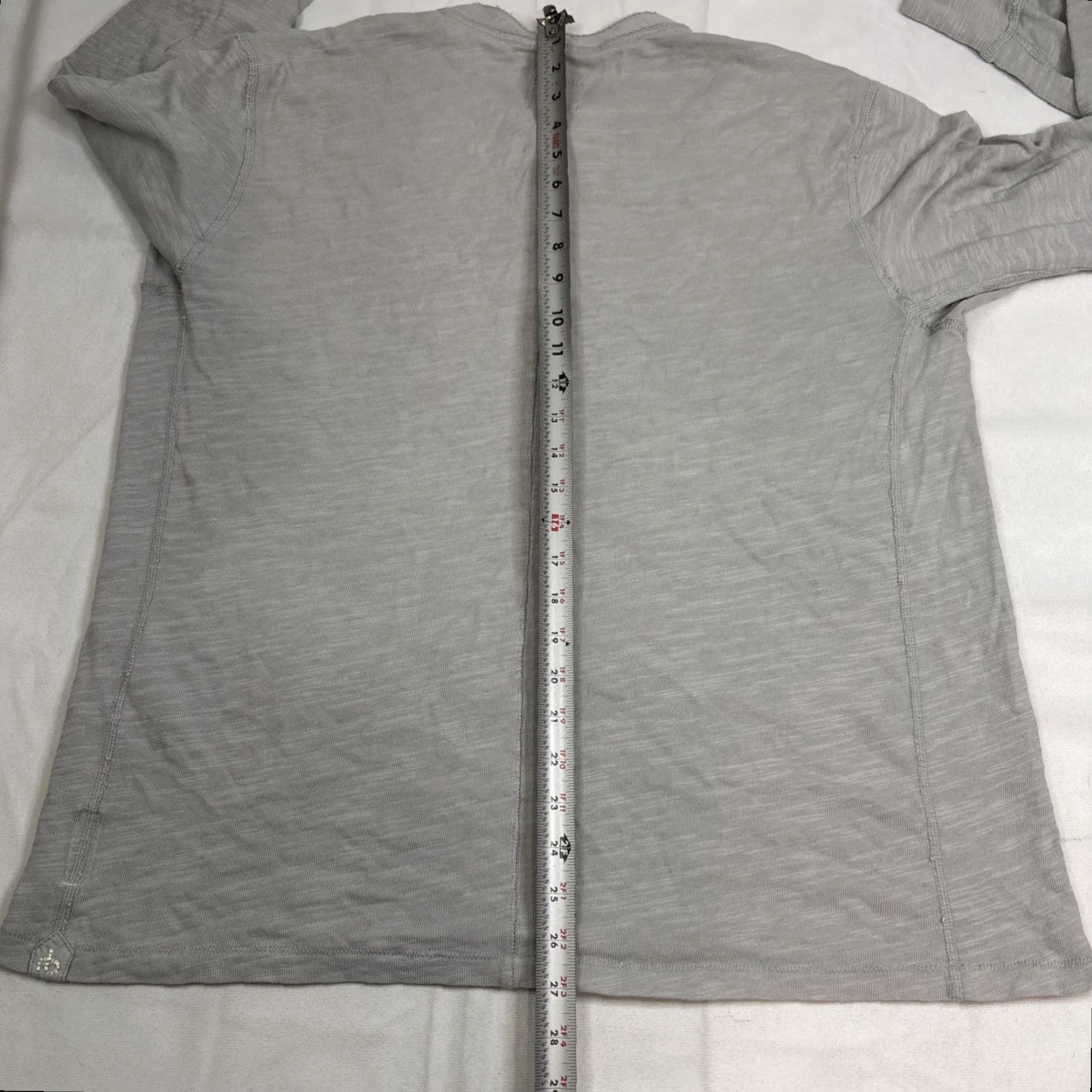 Rag & Bone Rag and Bone Longsleeve Henley Mens XL Gray Peru Lightweight Cotton T-Shirt Size US XL / EU 56 / 4 - 7 Thumbnail