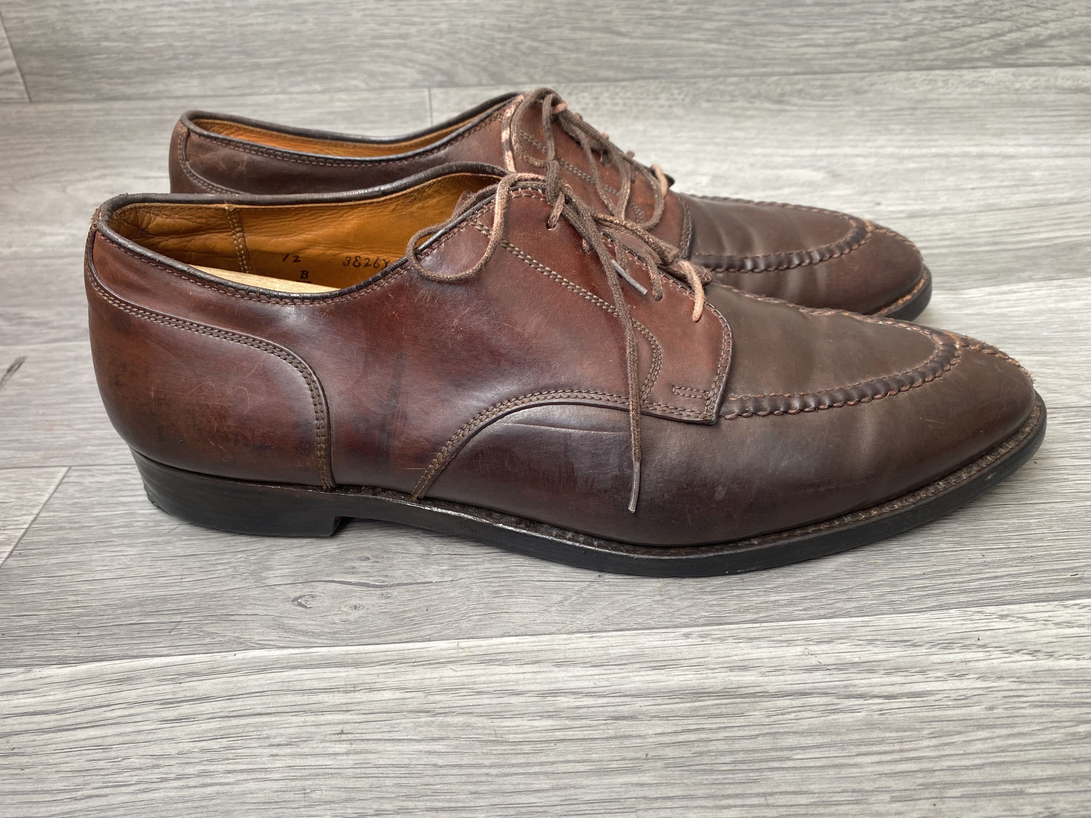 Alden Alden split toe blucher shell cordovan sz12B/D Size US 12 / EU 45 - 13 Thumbnail