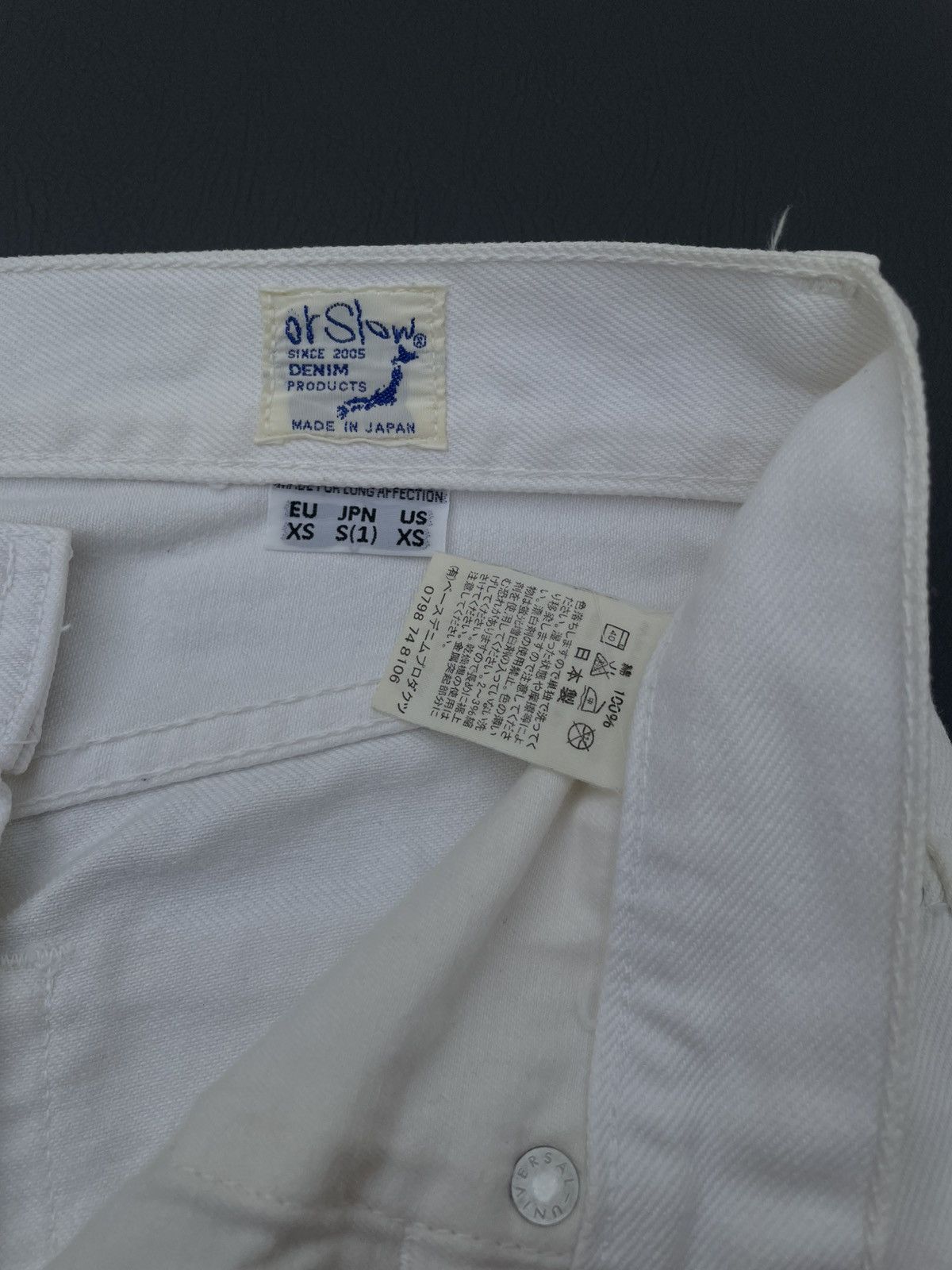 Orslow OrSlow 107 Slim Fit White Size US 29 - 8 Thumbnail