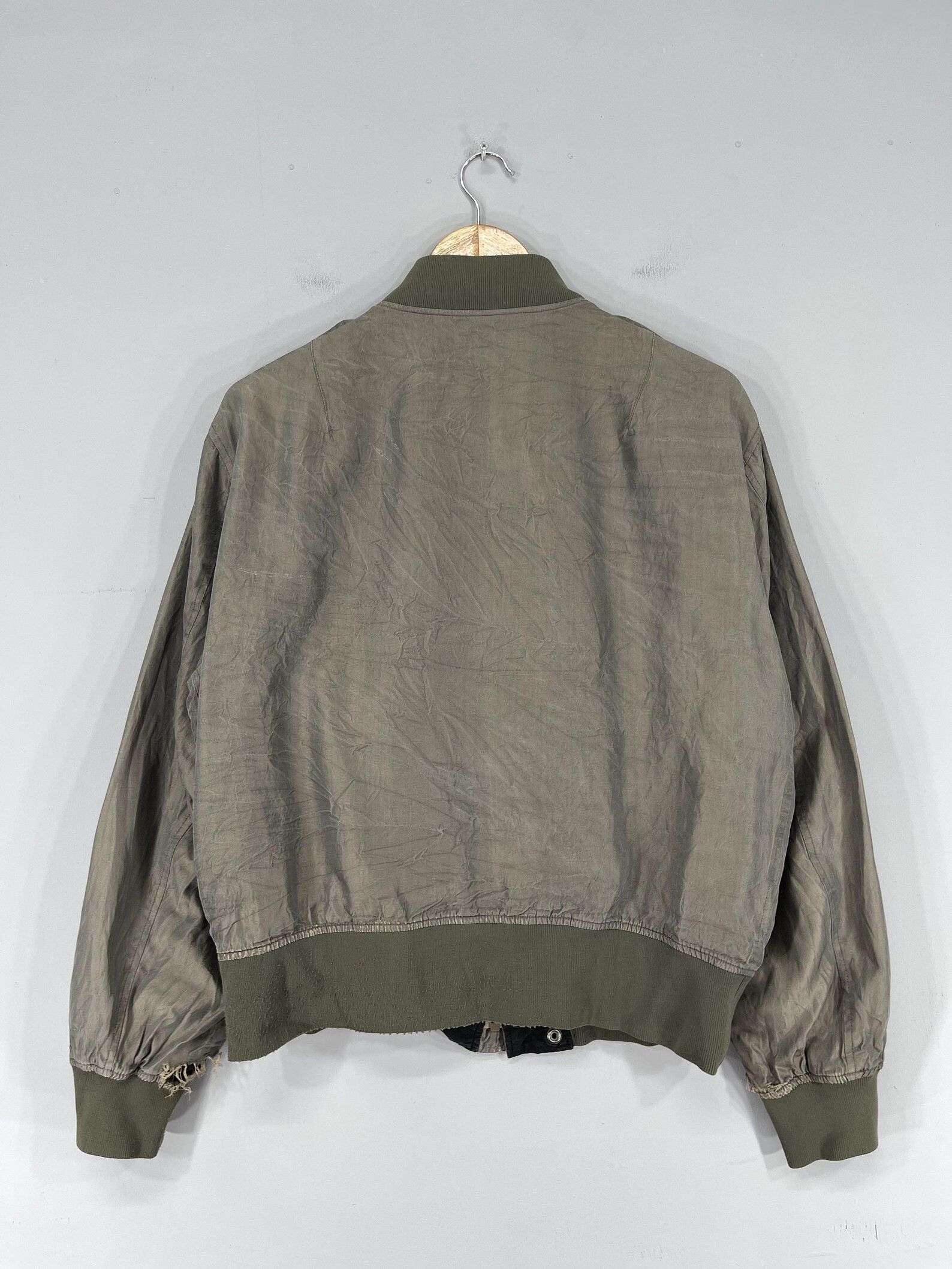 Y's for Men × Yohji Yamamoto Shimmer Bomber Washed Size US M / EU 48-50 / 2 - 2 Thumbnail