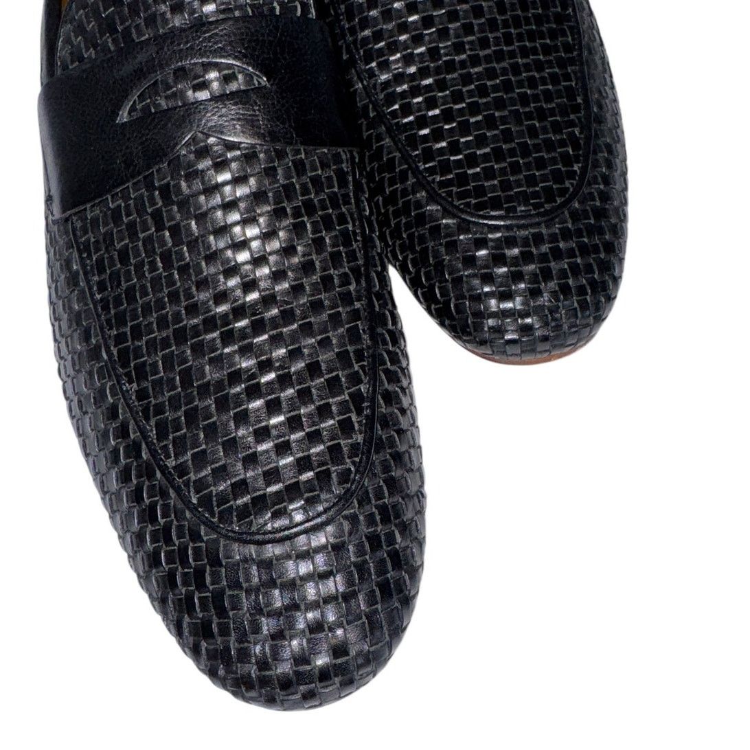 Other Men’s Black Woven Leather Penny Loafers Size 13 Dress Shoes Size US 13 / EU 46 - 8 Thumbnail