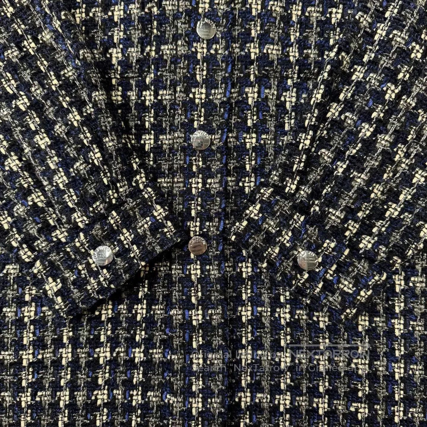 Lanvin Lanvin Black White Check Tweed Coat. Size M / US 6-8 / IT 42-44 - 2 Thumbnail