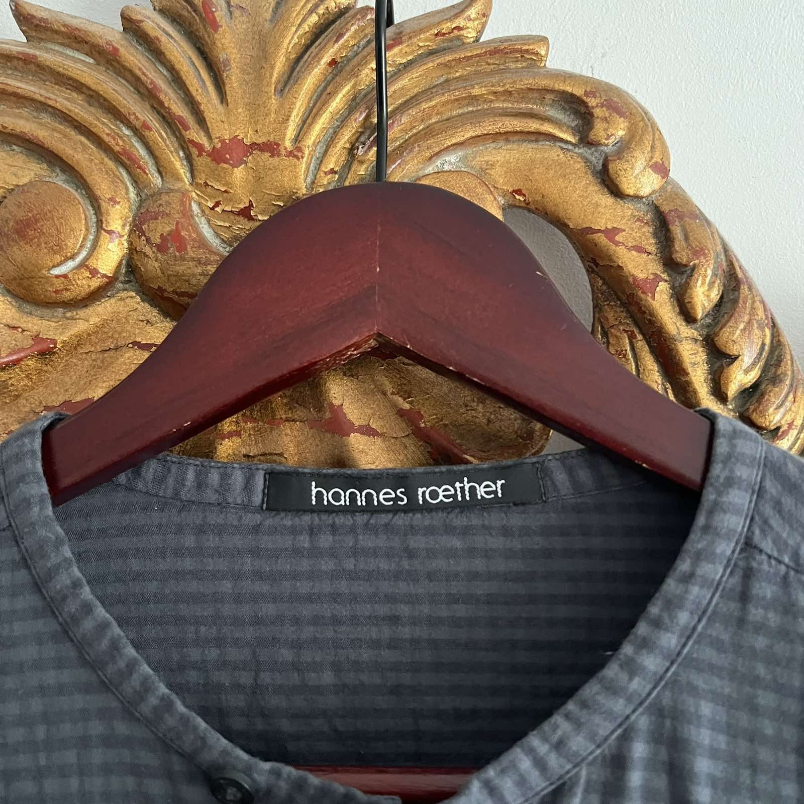 hannes roether Hannes Roether Men Black Avant Garde Button Up Shirt Size US M / EU 48-50 / 2 - 5 Thumbnail