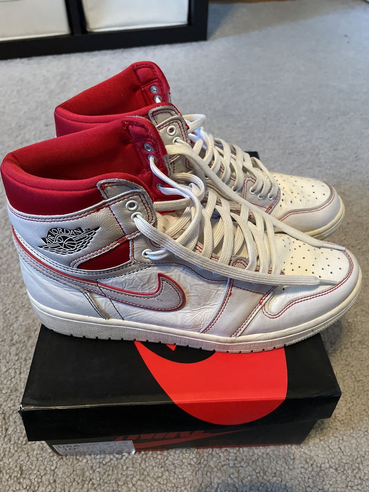 Jordan Brand × Nike Jordan 1 Phantom Gym Red Size US 10.5 / EU 43-44 - 4 Thumbnail