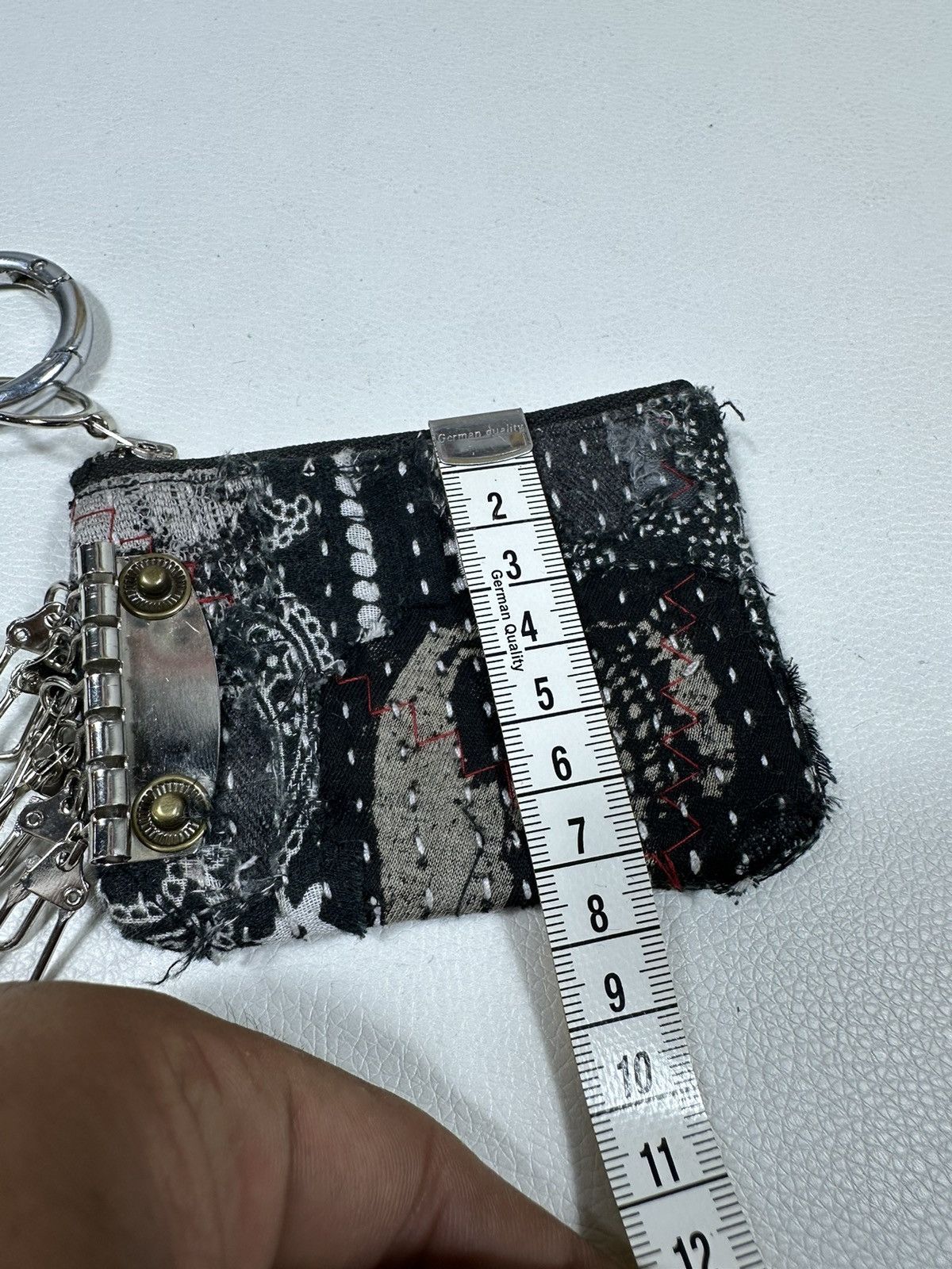 Other Custom Made Distressed Paisley Patchwork Keychain Wallet Size ONE SIZE - 9 Thumbnail