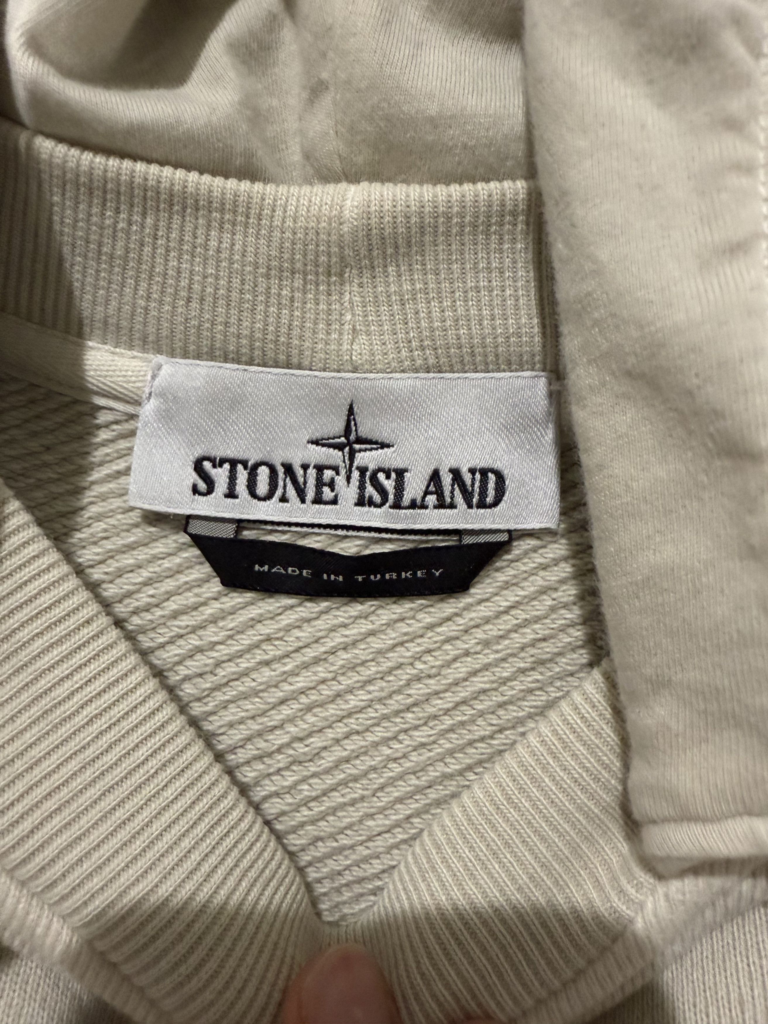 Stone Island Stone Island Off-White Garment-Dyed Hoodie Size US M / EU 48-50 / 2 - 5 Thumbnail