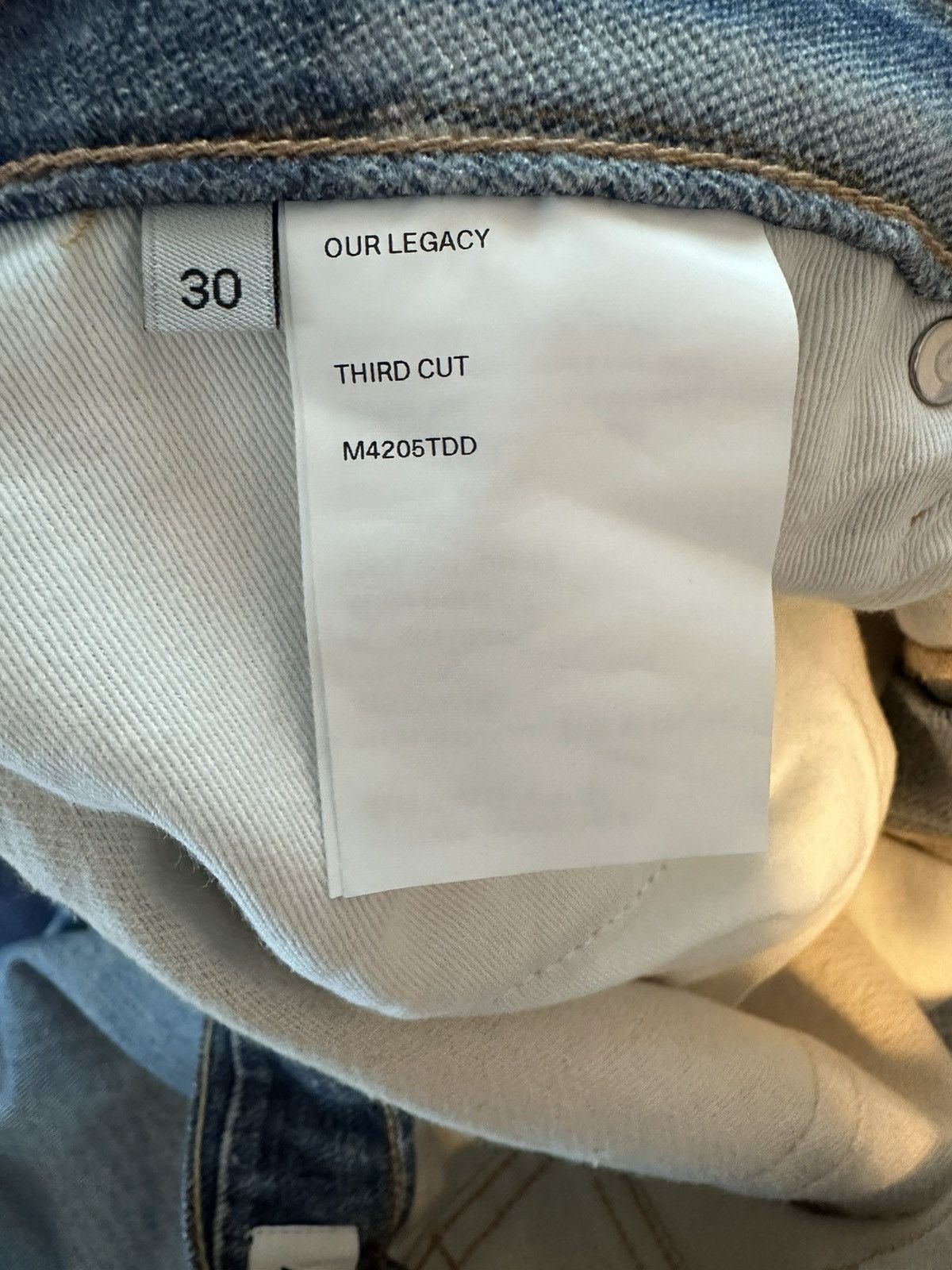 Our Legacy Our Legacy Third Cut Digital Denim | Grailed