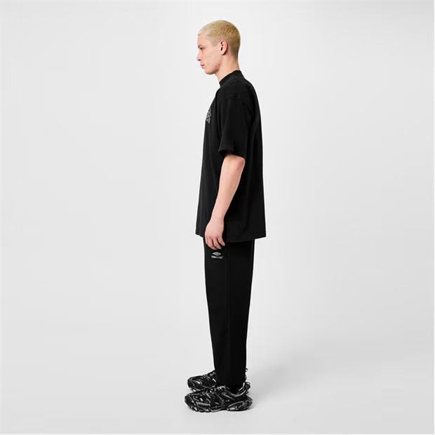 Balenciaga o1g2r1mq0324 Logo T-Shirt in Black & White Size US M / EU 48-50 / 2 - 4 Thumbnail
