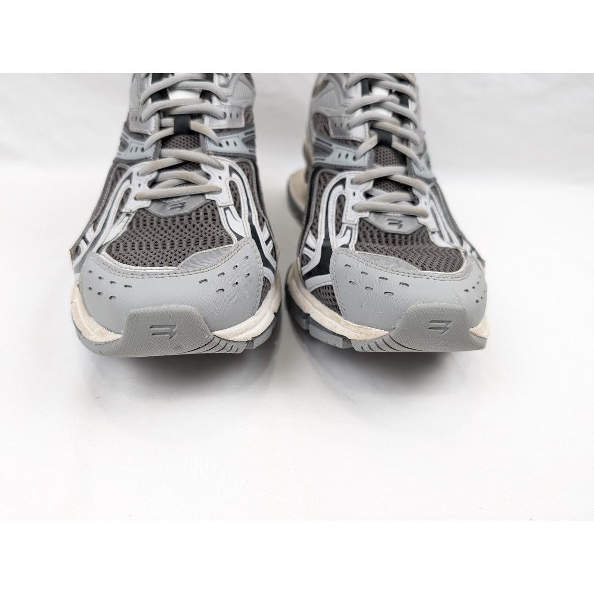 Balenciaga o1rshd1 Rubber X-Pander Sneakers in Grey/Black/White Size US 11 / EU 44 - 15 Thumbnail