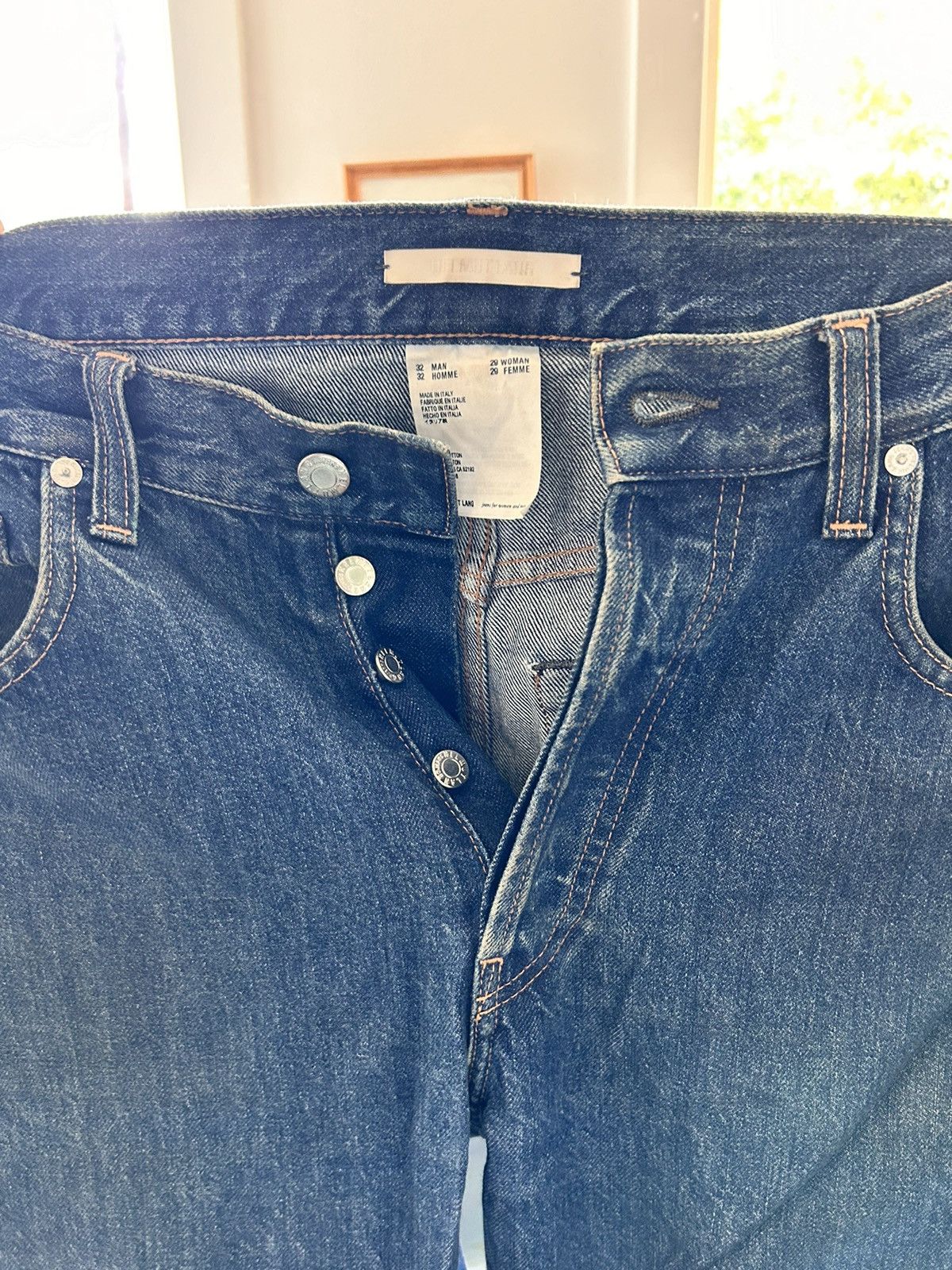 Helmut Lang Helmut Lang Unisex Blue Jeans Size US 32 / EU 48 - 3 Thumbnail