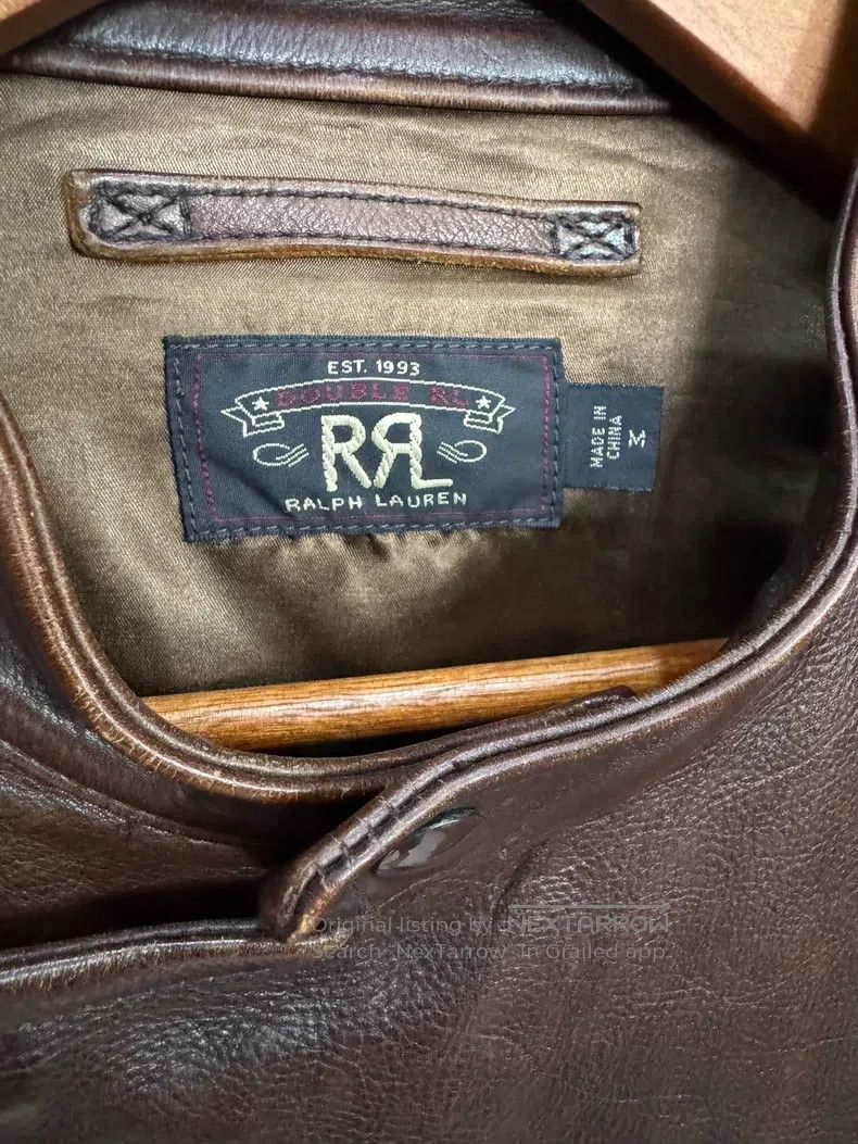 RRL Ralph Lauren RRL Ralph Lauren Diagonal leather jacket Size US M / EU 48-50 / 2 - 2 Thumbnail