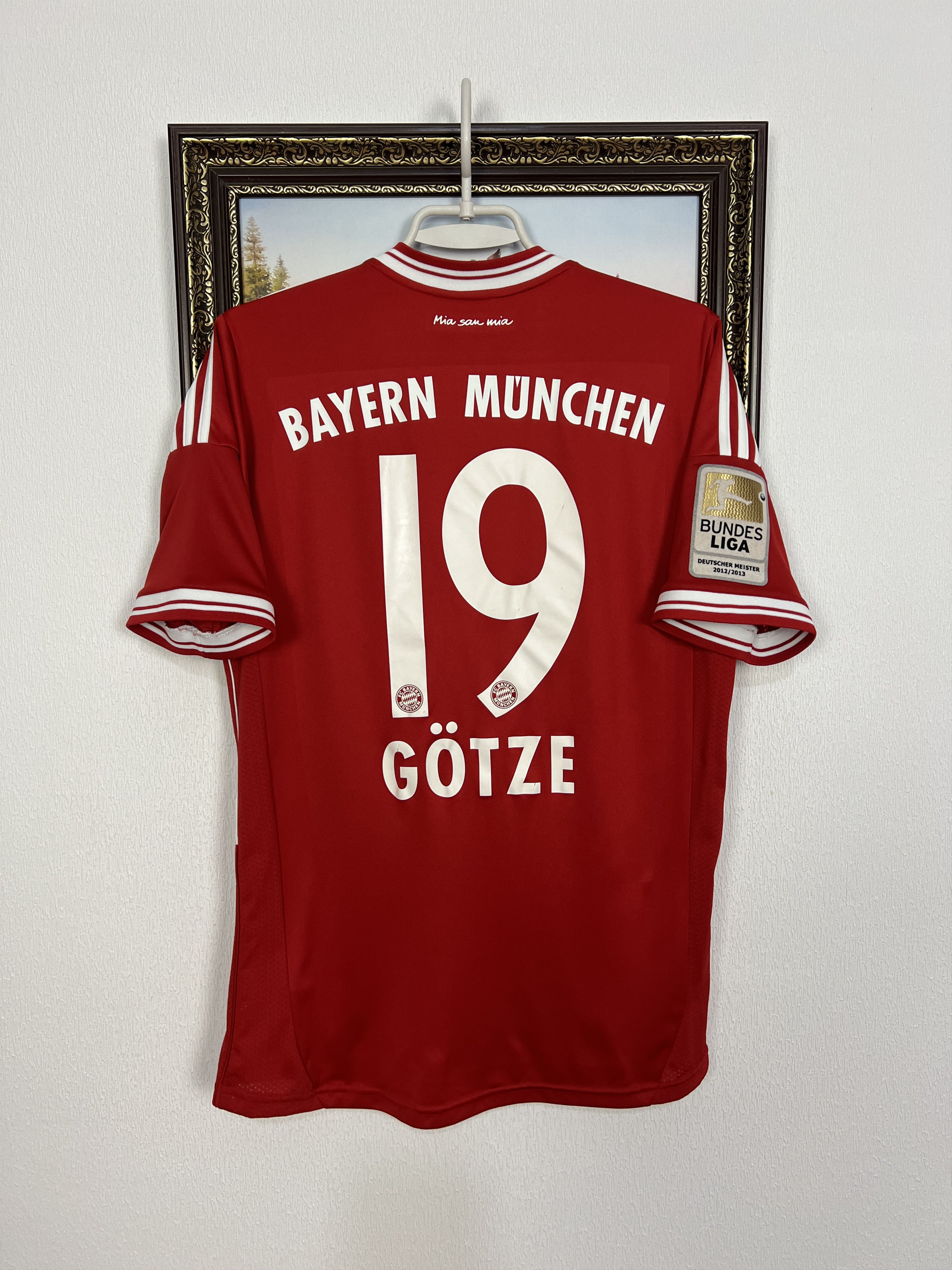 Adidas Bayern Munich football shirt Adidas Gotze Jersey Boys XL Size US XXS / EU 40 - 1 Thumbnail