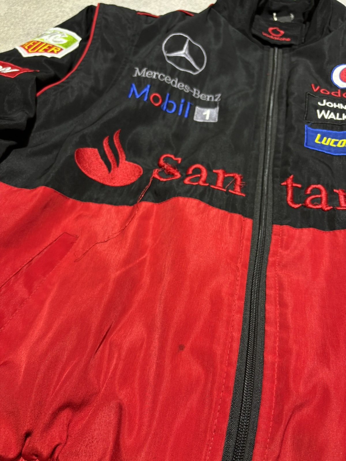 Formula 1 × Malcolm McLaren × Mercedes-Benz Vintage Mercedes-Benz Mclaren Santander F1 Racing Jacket Size US M / EU 48-50 / 2 - 2 Thumbnail