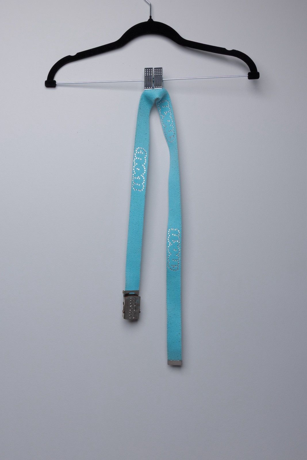 Other Blue Studded “WOW” Belt Size 28 - 1 Thumbnail