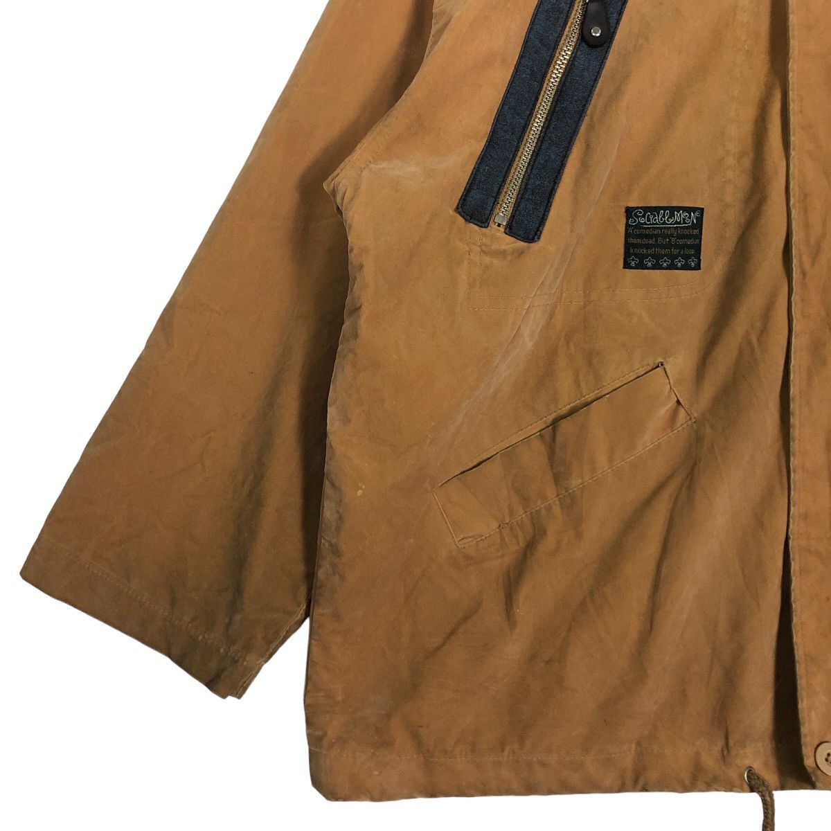 Japanese Brand Vintage Chore Jacket Hybrid Canvas Cargo Pocket IsseyMiyake Size US L / EU 52-54 / 3 - 4 Thumbnail