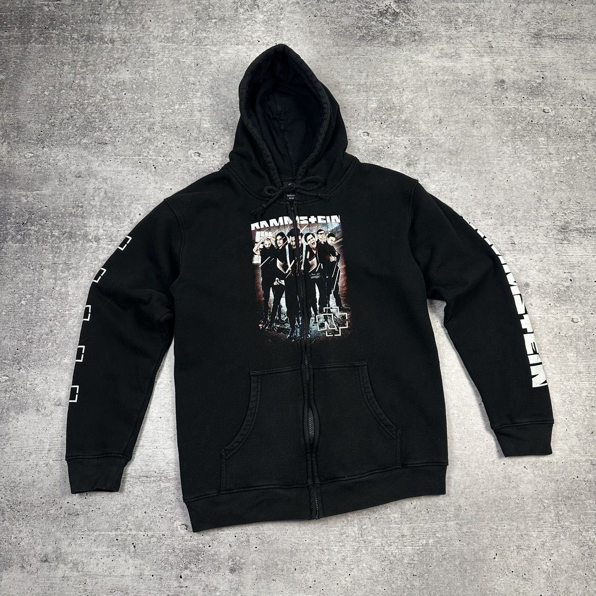 Band Tees Rammstein Band Rock Zip Hoodie Size S Size US S / EU 44-46 / 1 - 2 Thumbnail