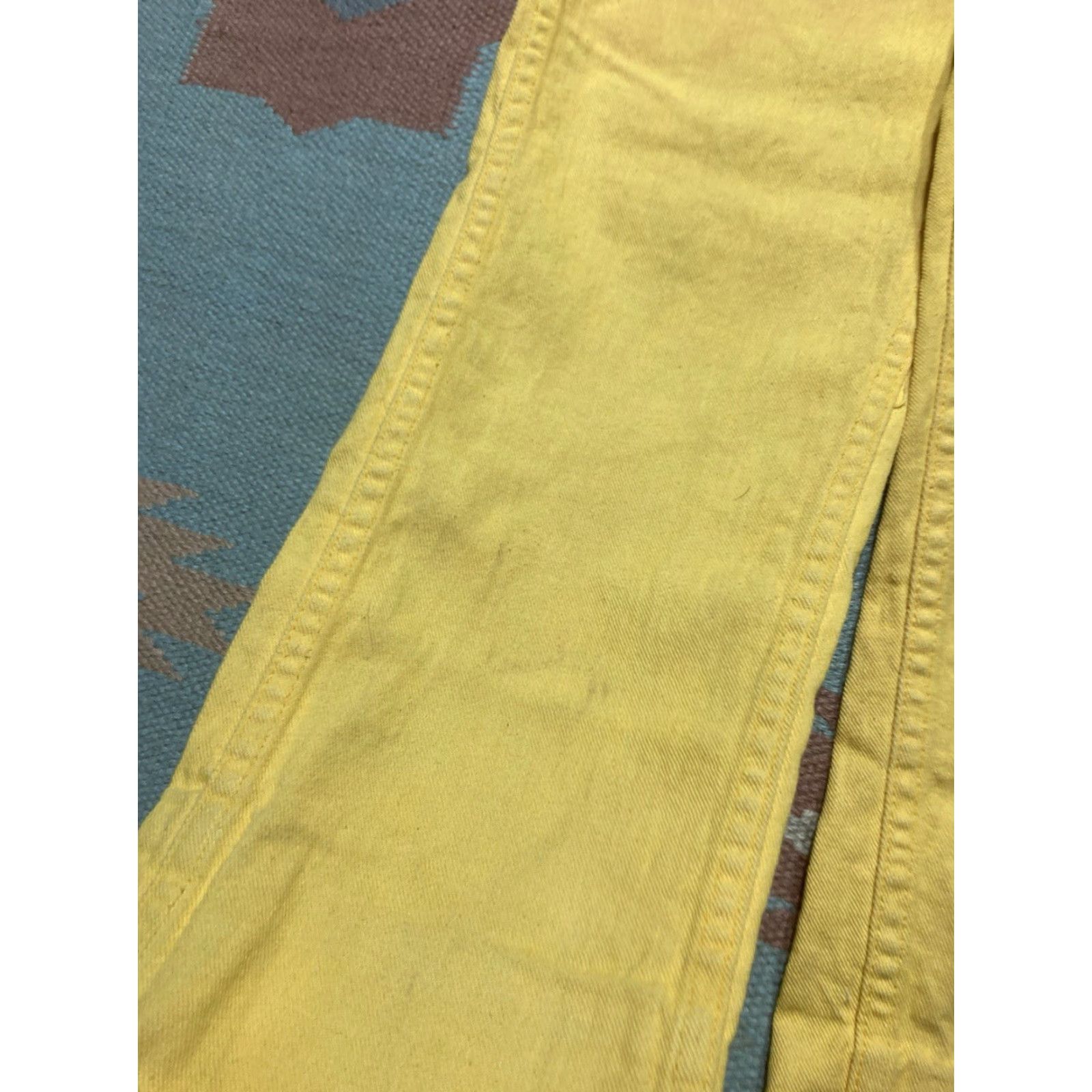 Wrangler VINTAGE Wrangler Jeans Canary Yellow Straight Women 15/16 Misses 60s Size 36" / US 14 / IT 50 - 6 Thumbnail