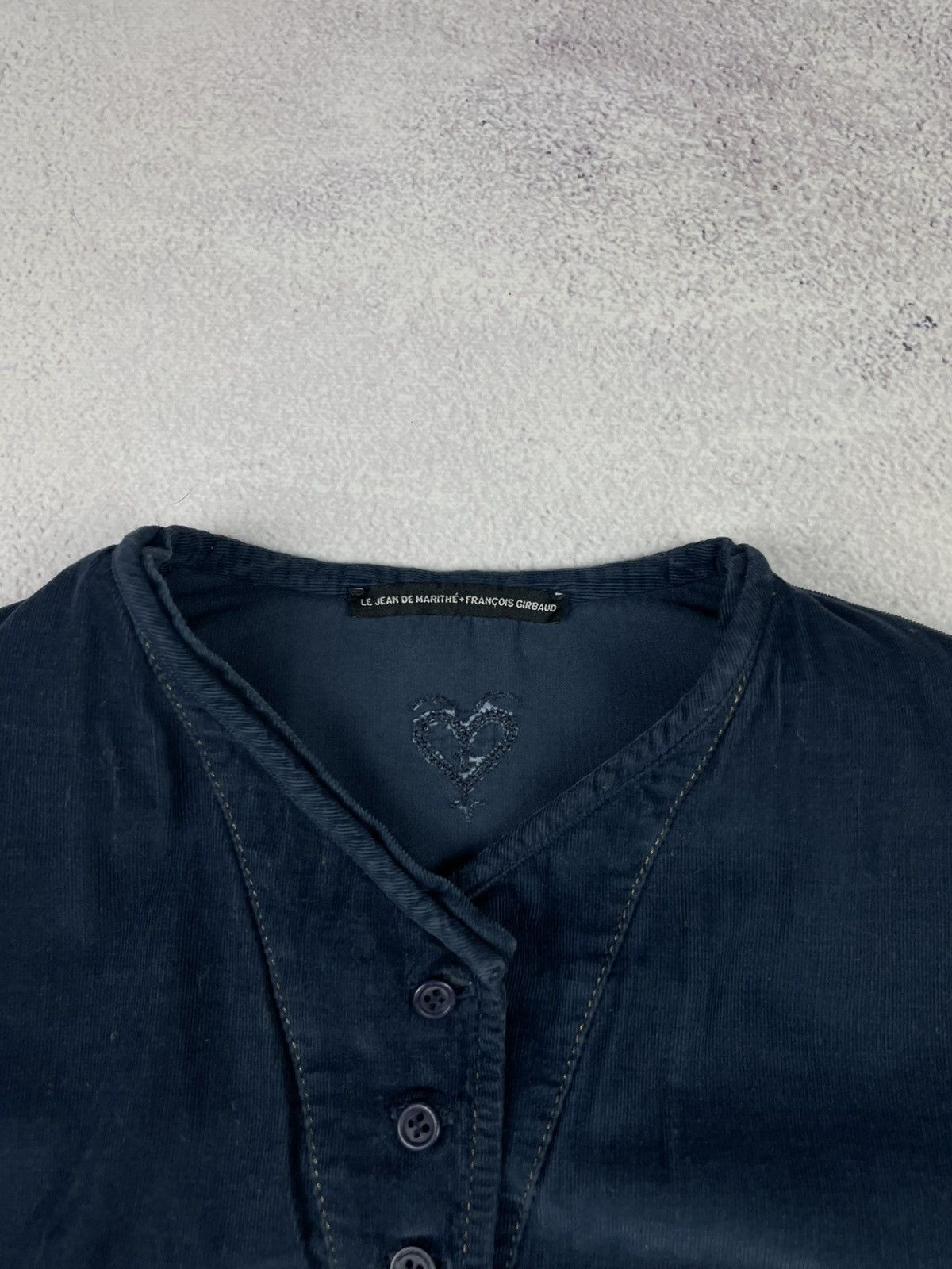 Marithe + Francois Girbaud Vintage Marithé + François Girbaud Shirt Jacket Navy Blue Size M / US 6-8 / IT 42-44 - 6 Thumbnail