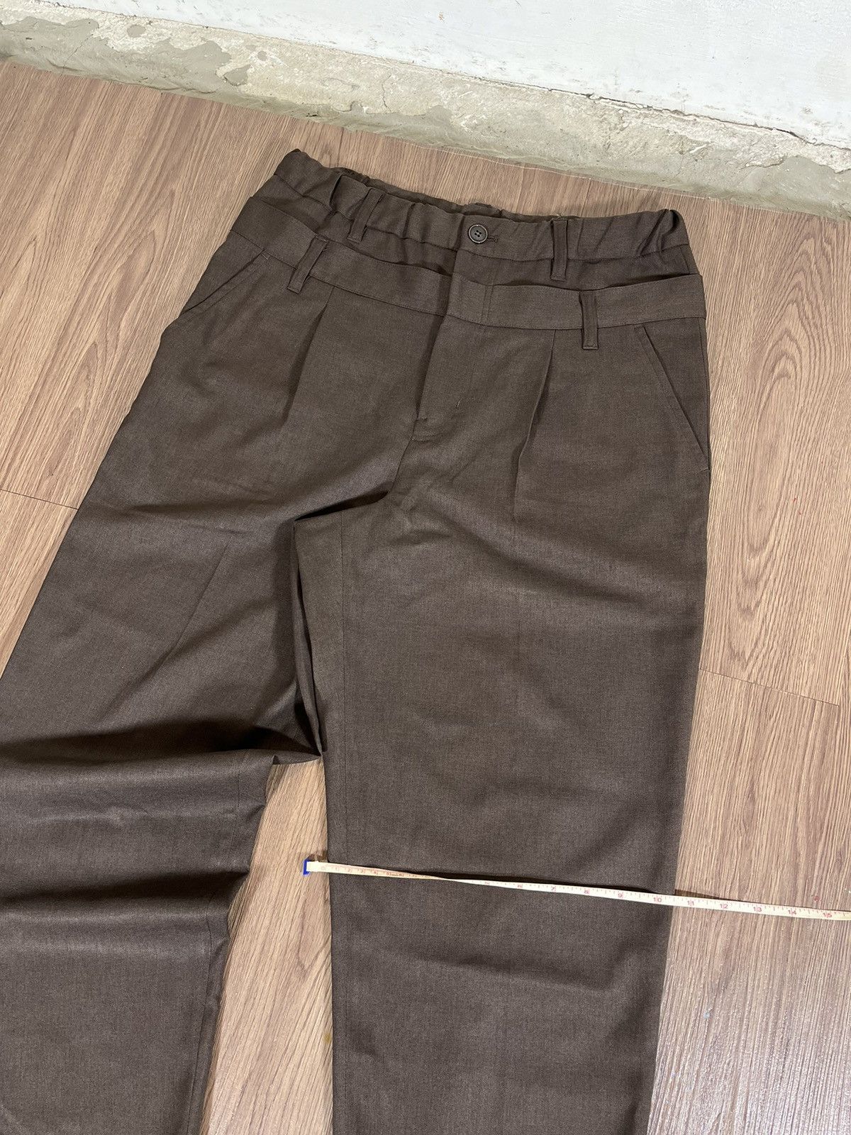 Frapbois Frapbois Double Waist Tailored Trousers Brown Size US 32 / EU 48 - 17 Thumbnail
