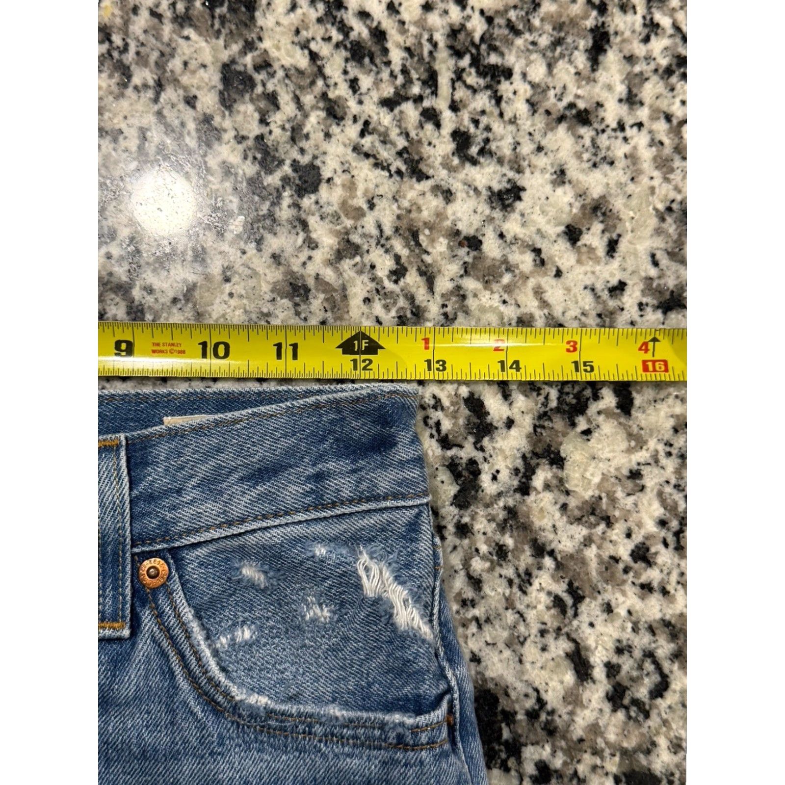Levi's VINTAGE Levi's 501 Original Fit Jeans Blue 150th Anniversary Button Fly 25x31 Size 42" / US 20 - 5 Thumbnail