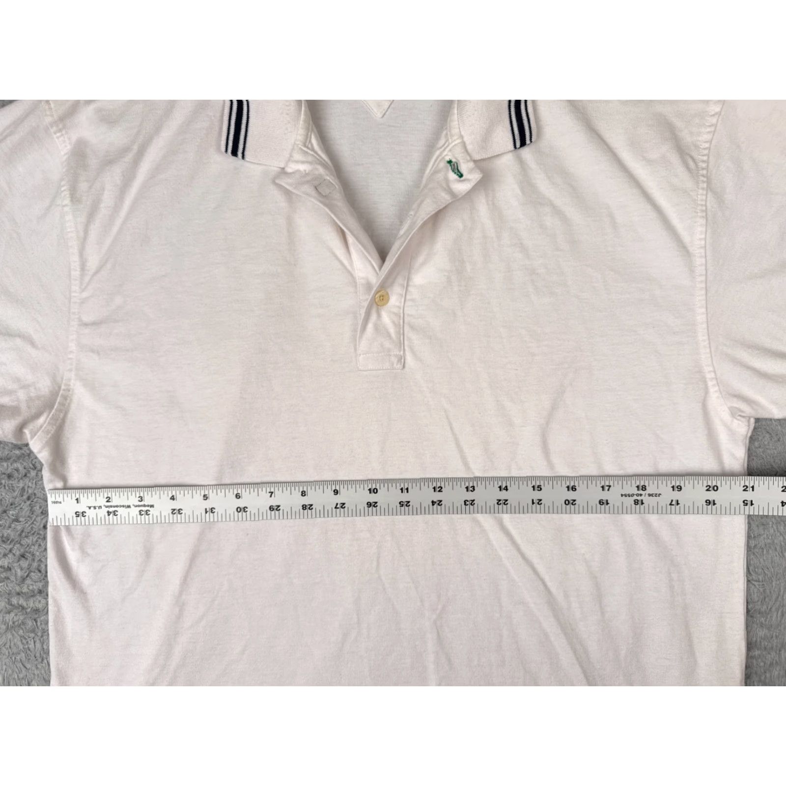 Tommy Hilfiger Tommy Hilfiger Shirt Adult Large White 100% Cotton Short Sleeve Polo Size US L / EU 52-54 / 3 - 7 Thumbnail