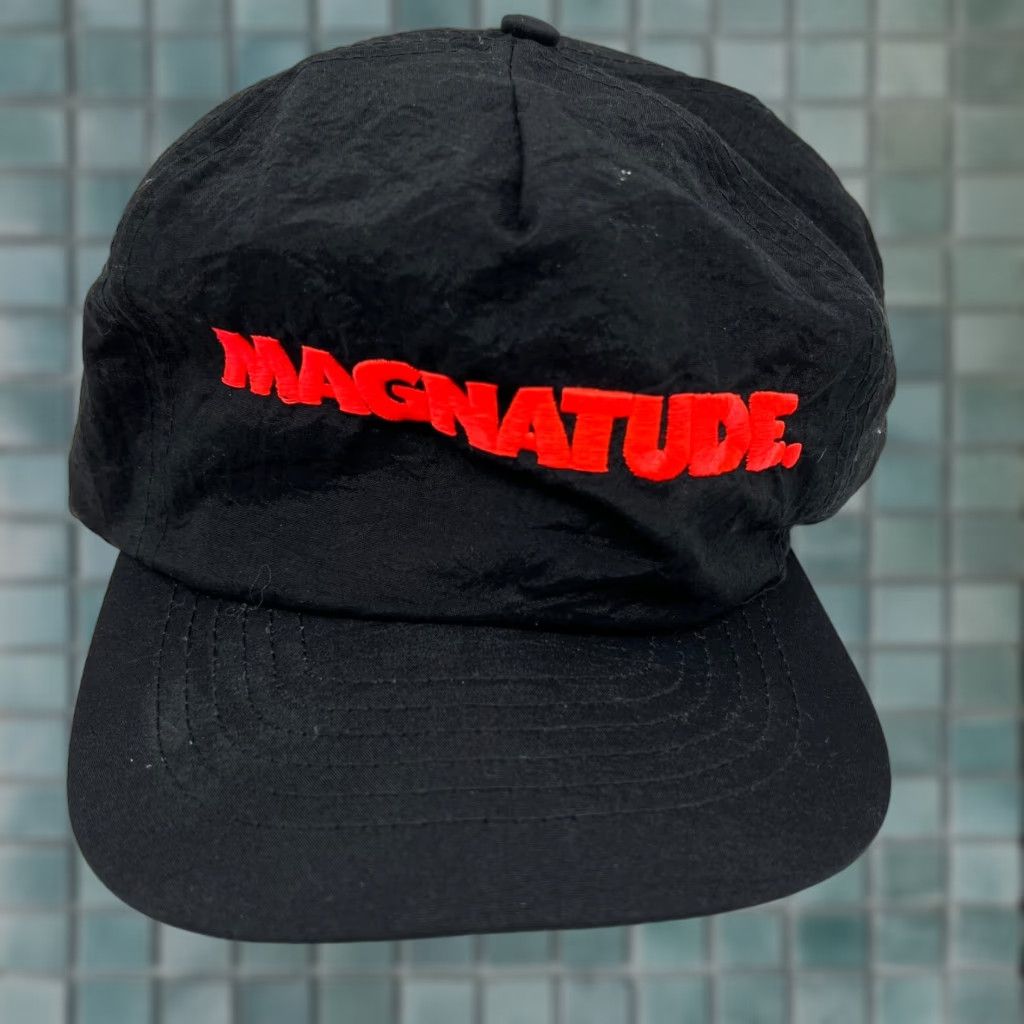 Vintage Magnatude Hat Snapback Trucker Cap One Size Black Nylon Size ONE SIZE - 1 Thumbnail