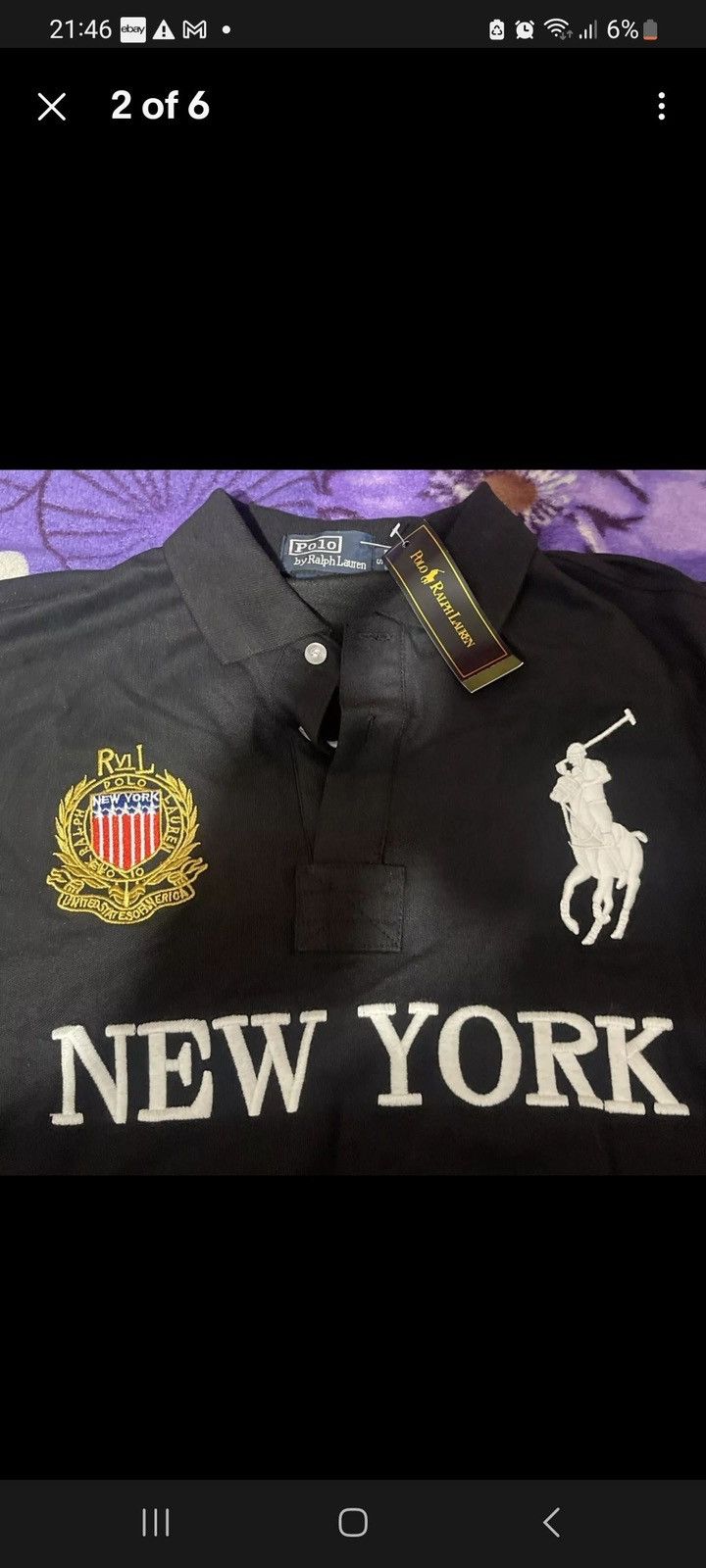 Polo Ralph Lauren Black Vintage Polo Size US M / EU 48-50 / 2 - 2 Thumbnail