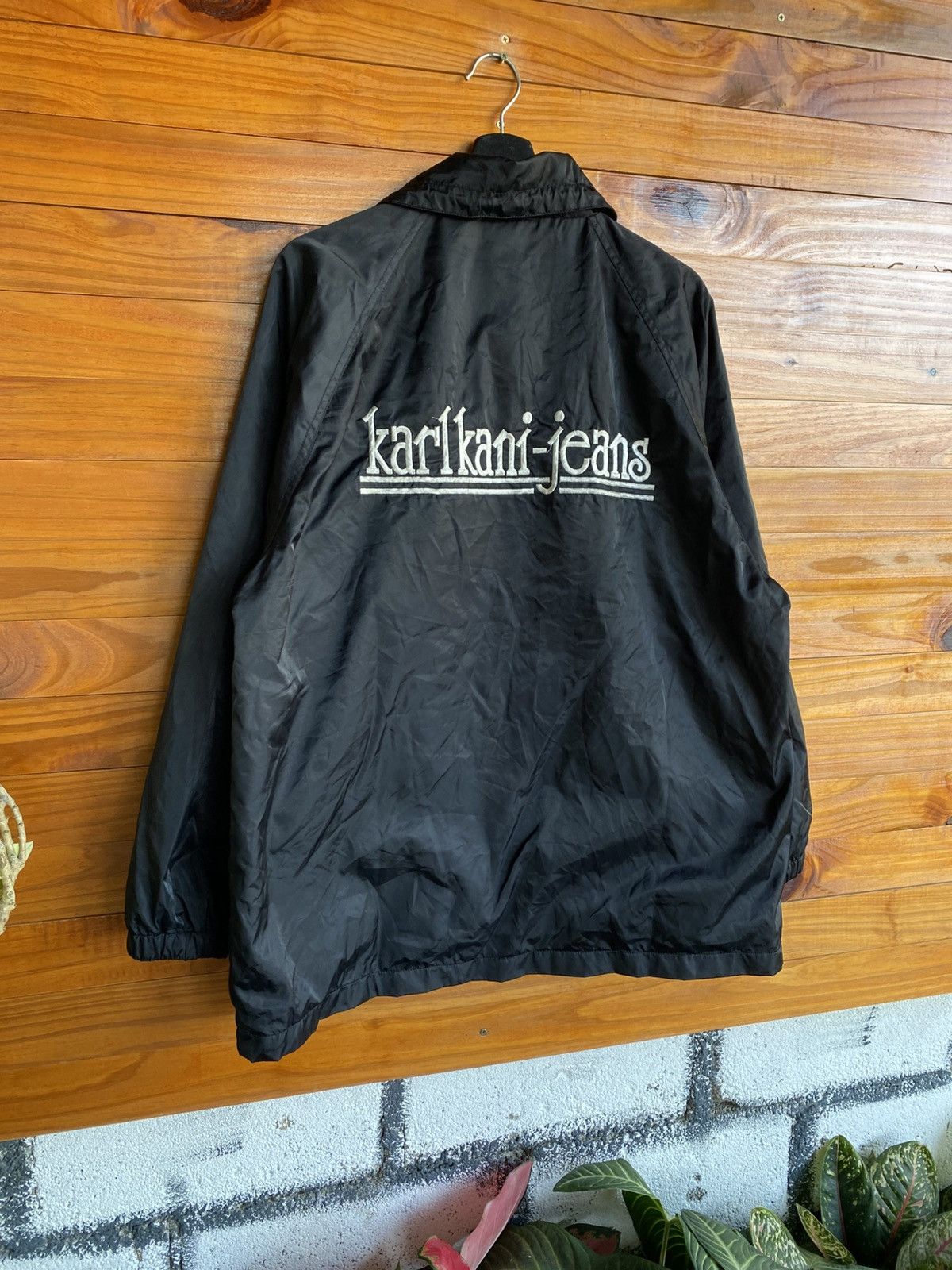 Karl Kani Karl Kani Jeans Black Coach Jacket Hip Hop Streetwear Size US L / EU 52-54 / 3 - 10 Thumbnail