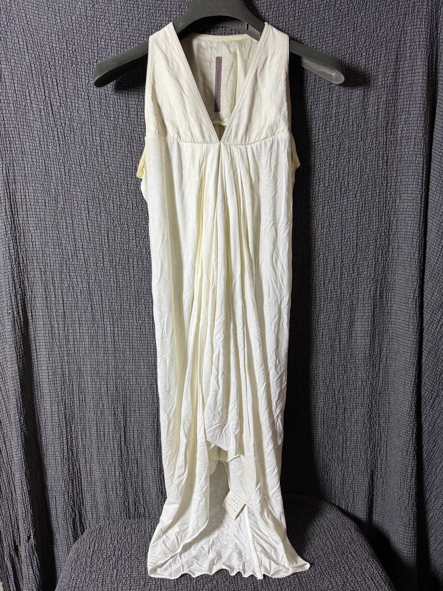 Rick Owens Lilies Rick Owens Leather Panel Evening Dress Size M / US 6-8 / IT 42-44 - 1 Thumbnail