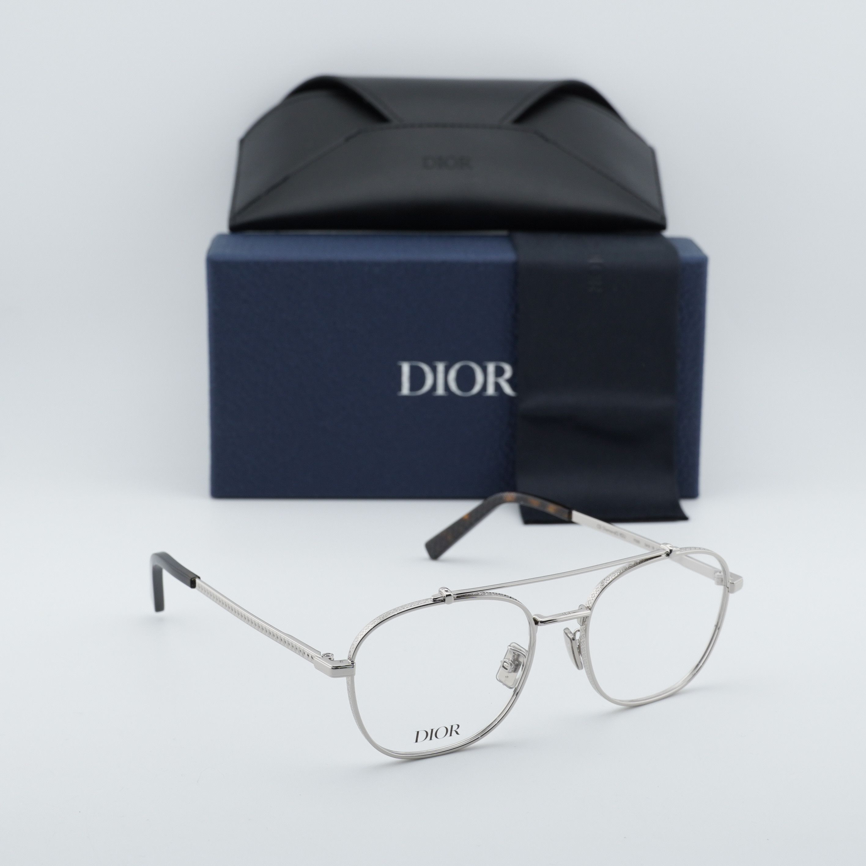 Dior Dior CD DIAMONDO R2U F200 Eyeglasses Silver 54mm Aviator Size ONE SIZE - 10 Thumbnail