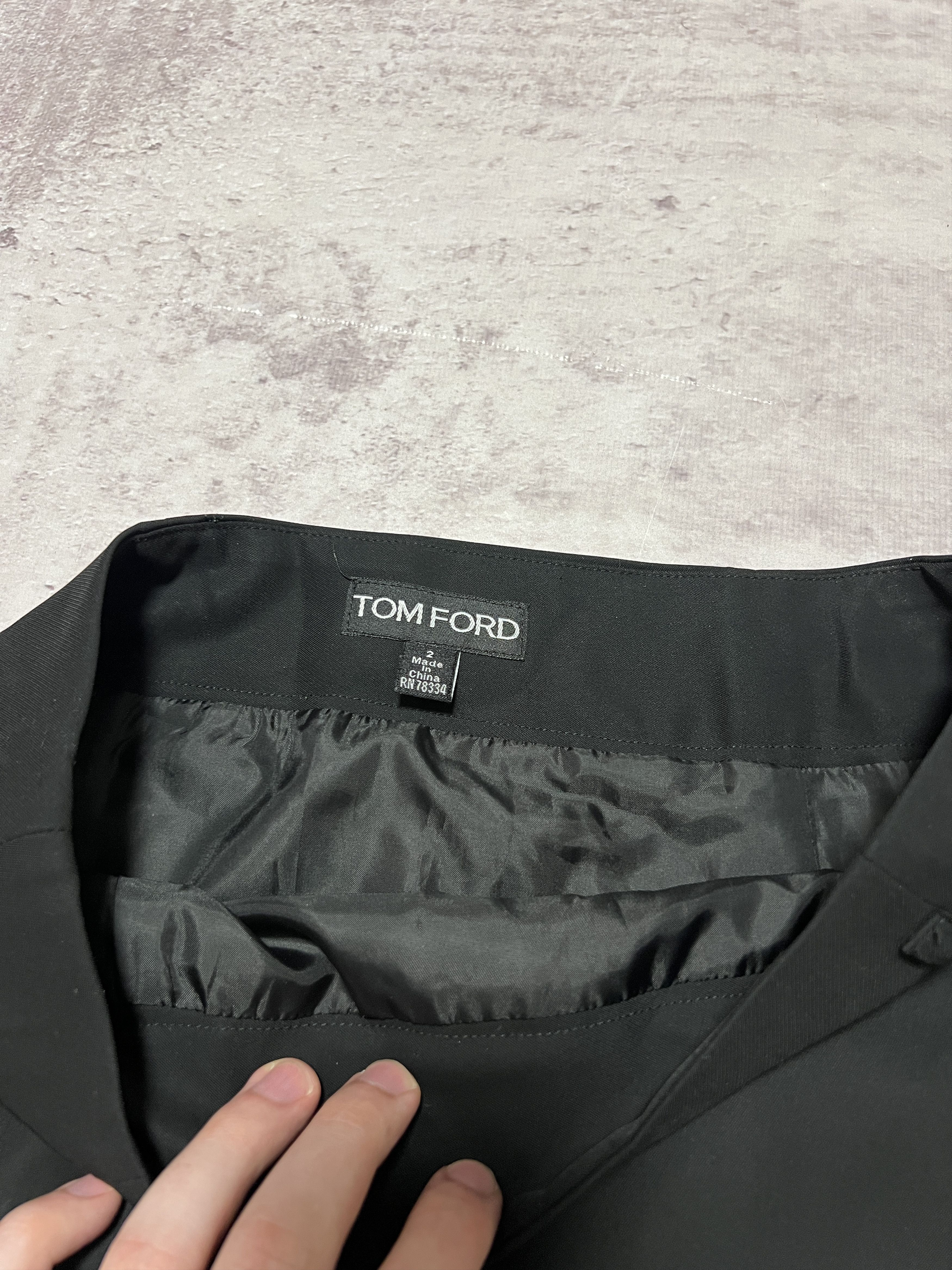 Tom Ford Tom Ford Black Skirt size 2 Size 26" / US 2 / IT 38 - 11 Thumbnail