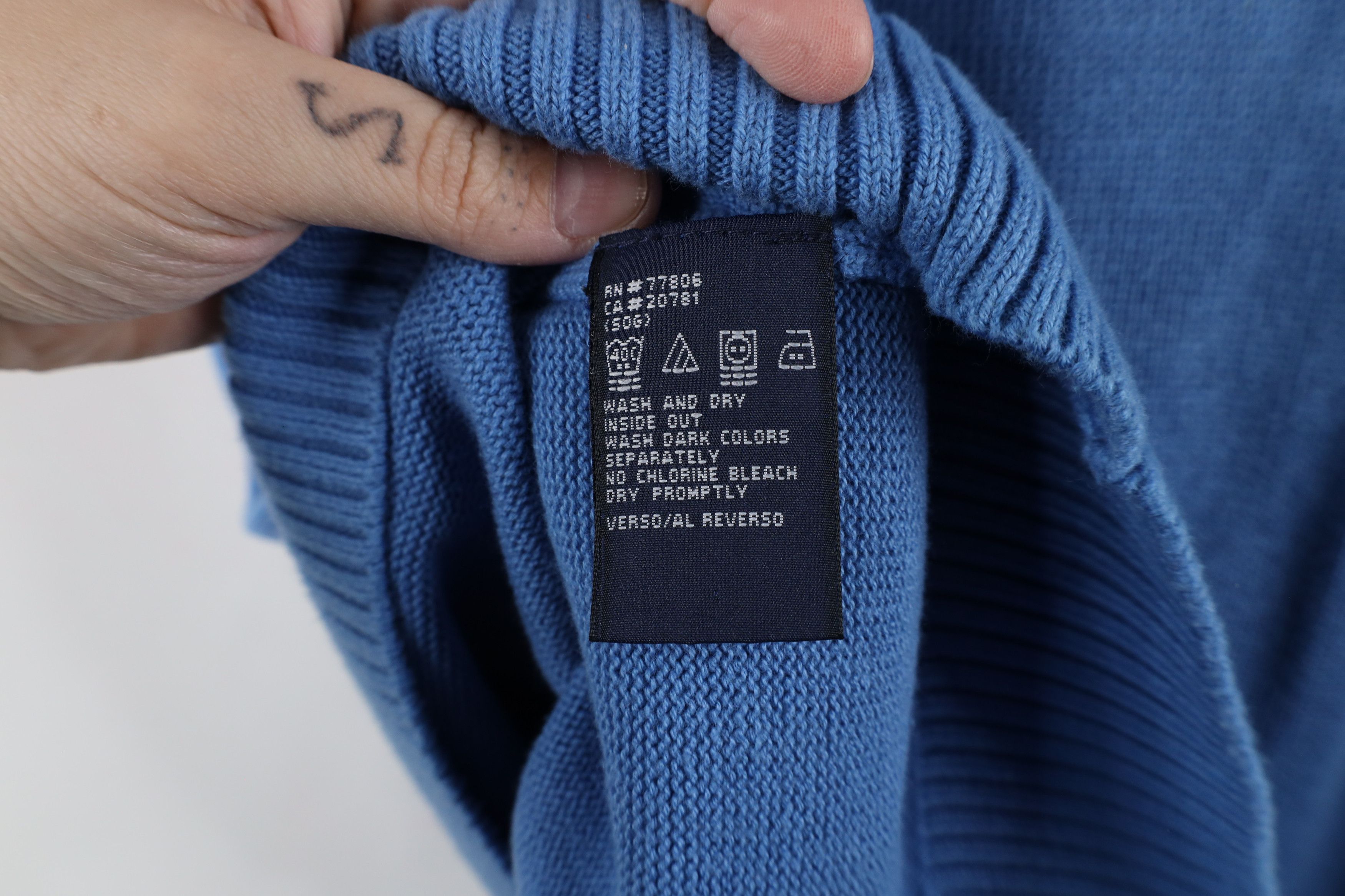 Tommy Hilfiger × Vintage Vintage 90s Tommy Hilfiger Cotton Knit V-Neck Sweater Vest Size US XL / EU 56 / 4 - 9 Thumbnail