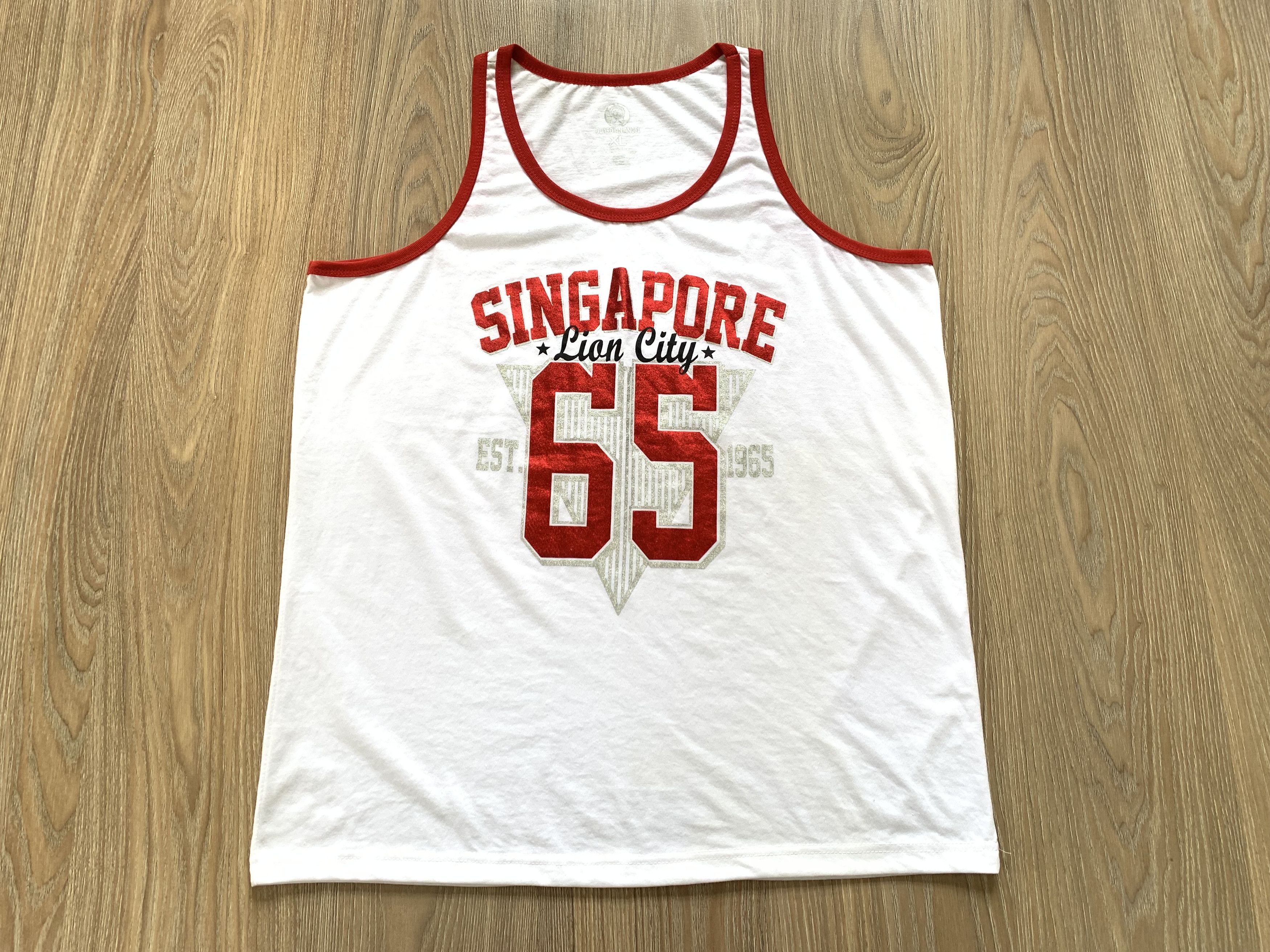 Guardian Angel Singapore Lions City Cotton Printed Sleevles Size US XL / EU 56 / 4 - 2 Thumbnail