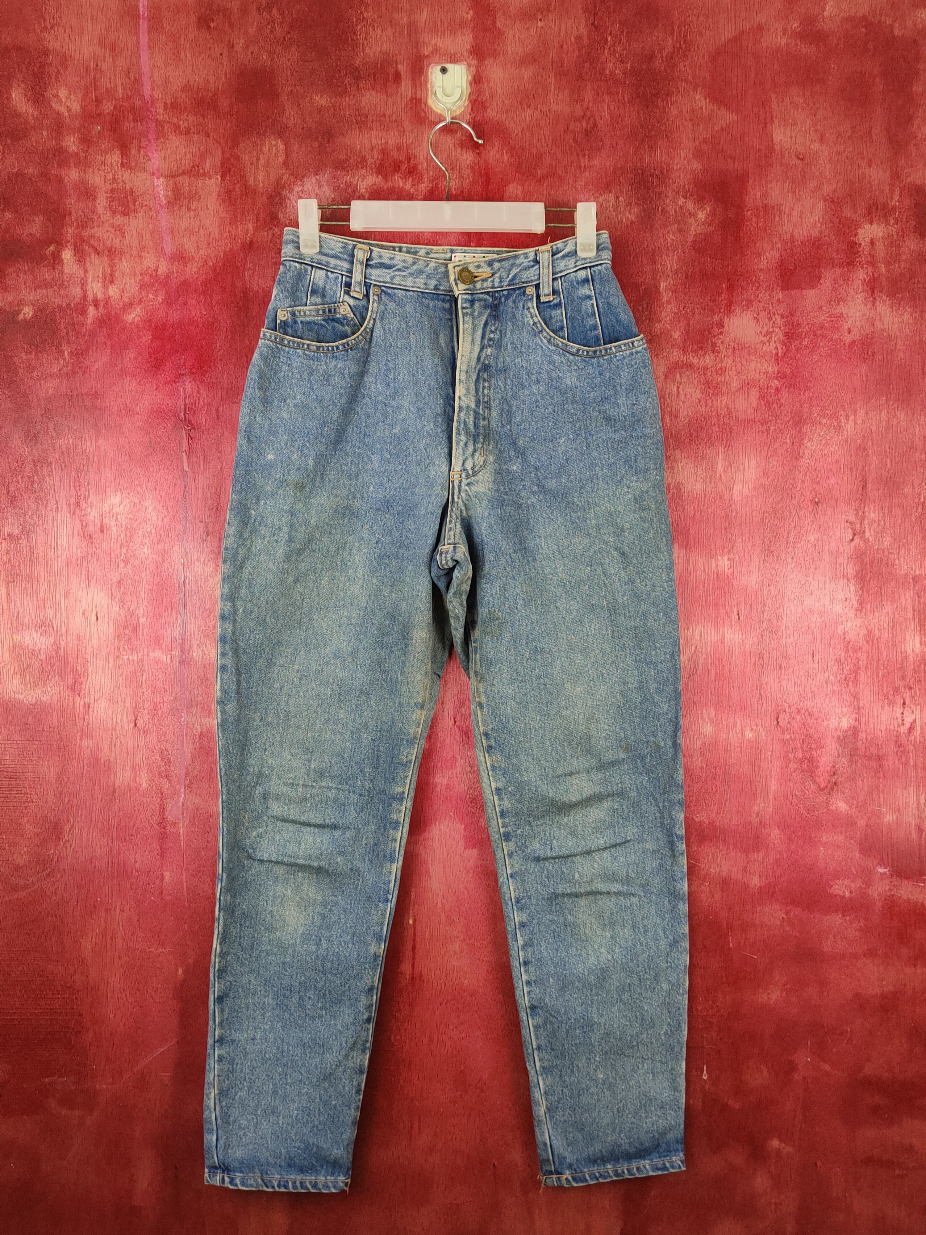 image of Distressed Denim x Vintage Gaytog's Blue Faded Distressed Ripped Jeans S1770 in Blue Denim, Women's