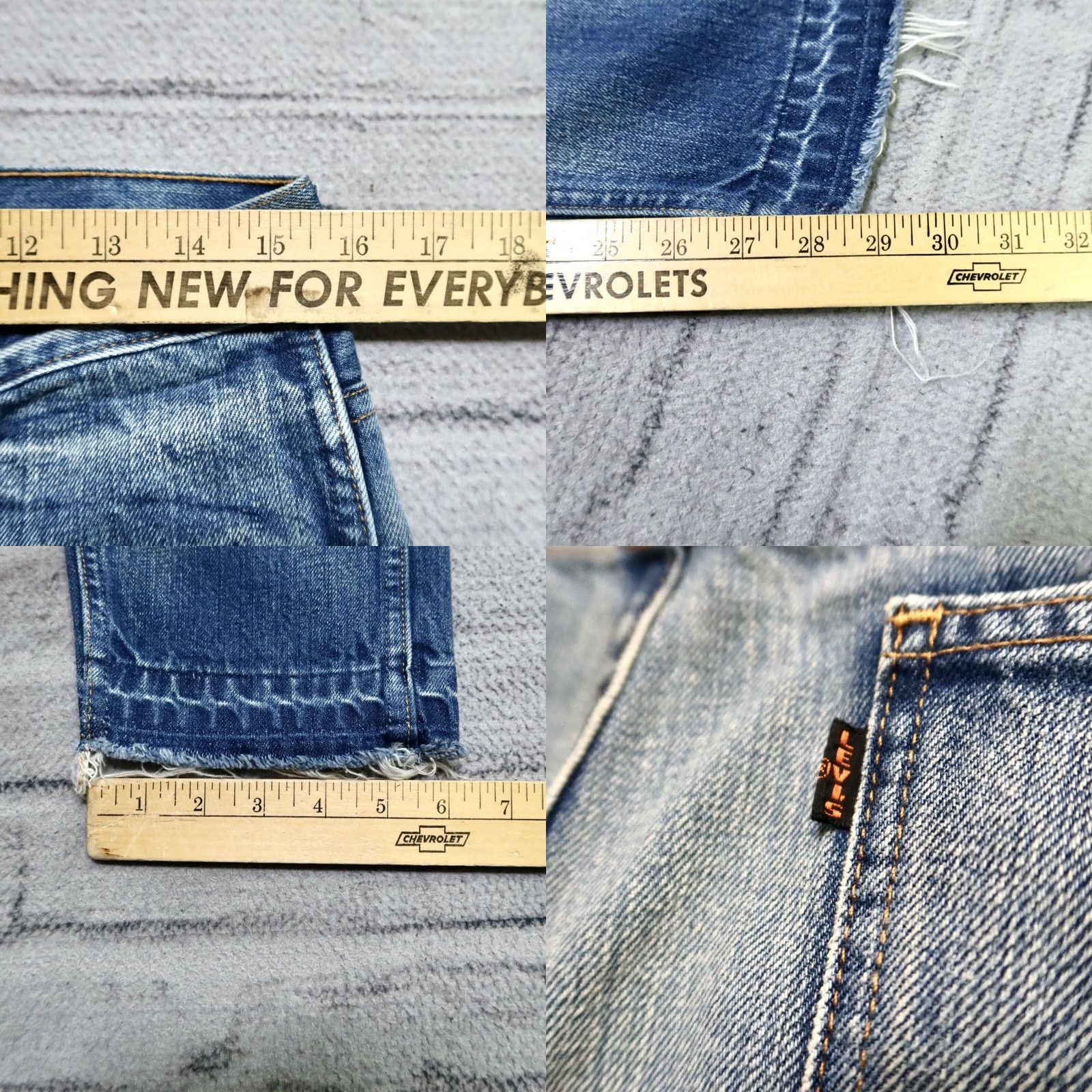 Levi's VINTAGE Levi's LVC Jeans Cone Denim Big E 31 Mens Medium Wash Denim Jeans Size US 31 - 8 Thumbnail