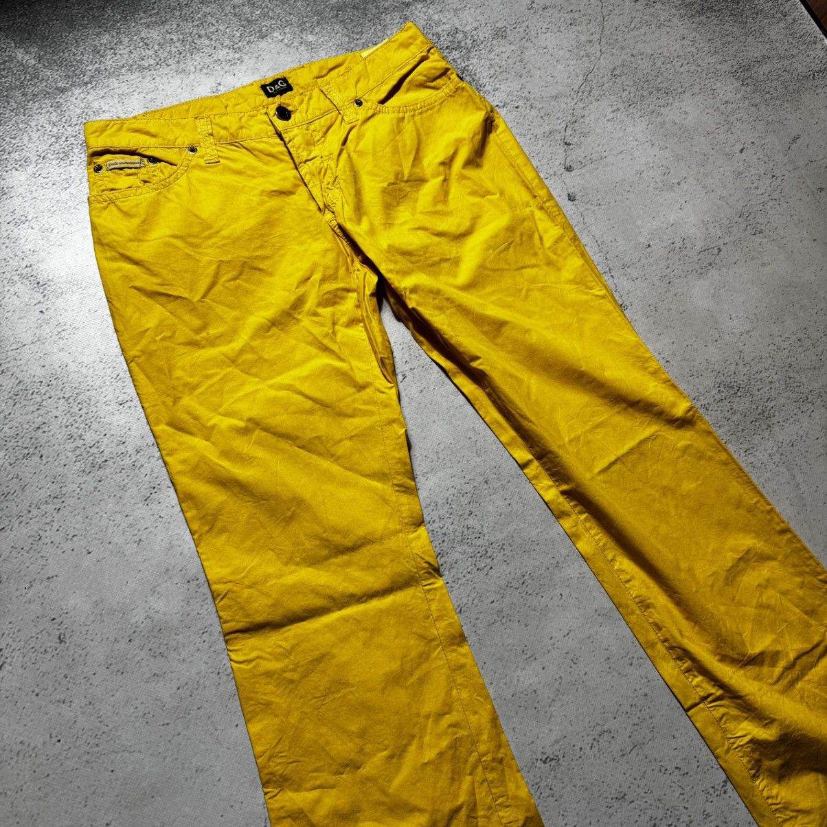 Dolce & Gabbana rare flared dolce gabbana pants yellow label boot cut pants Size 28" / US 6 / IT 42 - 2 Thumbnail