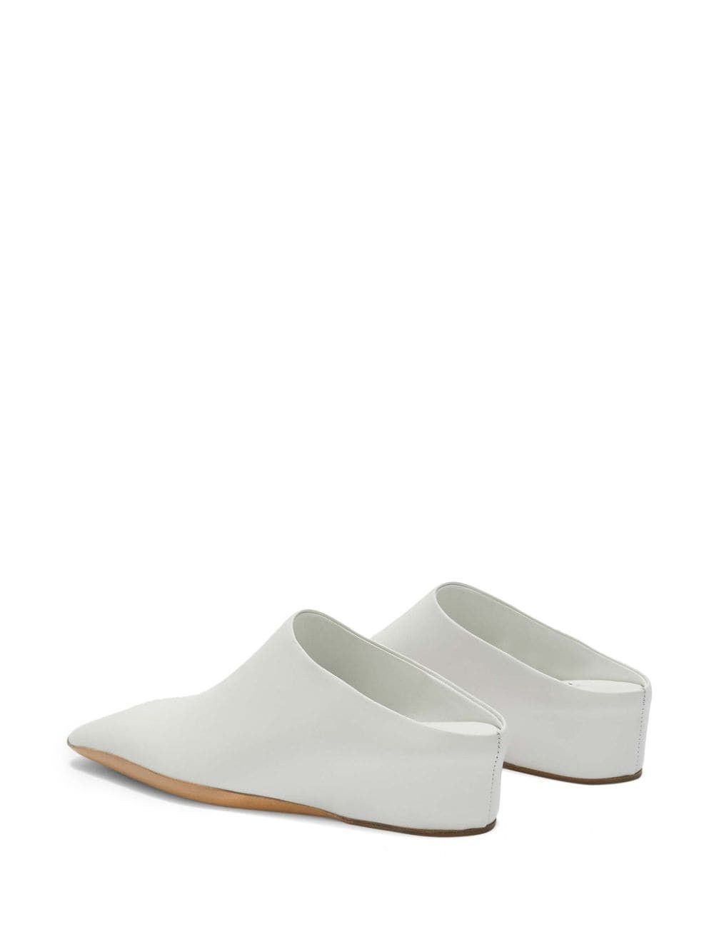 Jil Sander o1w1db10825 Mules in White Size US 7 / IT 37 - 3 Thumbnail