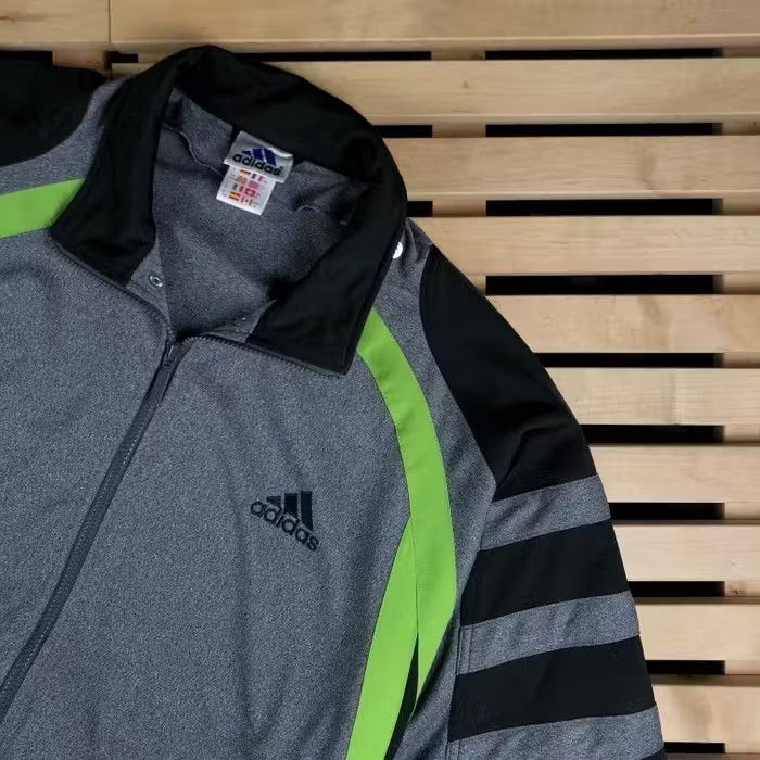 Adidas × Vintage Mens Bomber Jacket Adidas Vintage Back Big Logo Size L Size US L / EU 52-54 / 3 - 2 Thumbnail