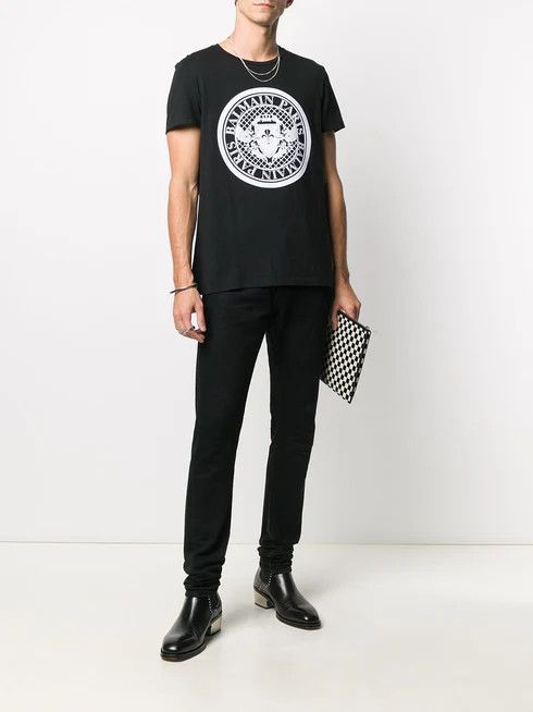 Balmain o1y0426 Crewneck T-Shirt in Black Size US S / EU 44-46 / 1 - 5 Thumbnail