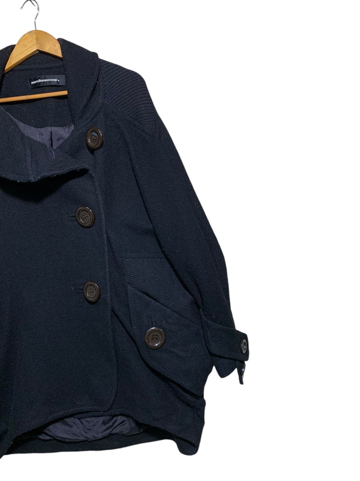 Issey Miyake 🔥MERCIBEAUCOUP ISSEY MIYAKE WOOL ASYMETRICAL JACKET Size L / US 10 / IT 46 - 3 Thumbnail