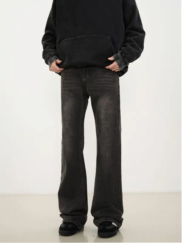 Japanese Brand Yuri American retro all-match straight cleanfit flared jeans Size US 34 / EU 50 - 6 Thumbnail