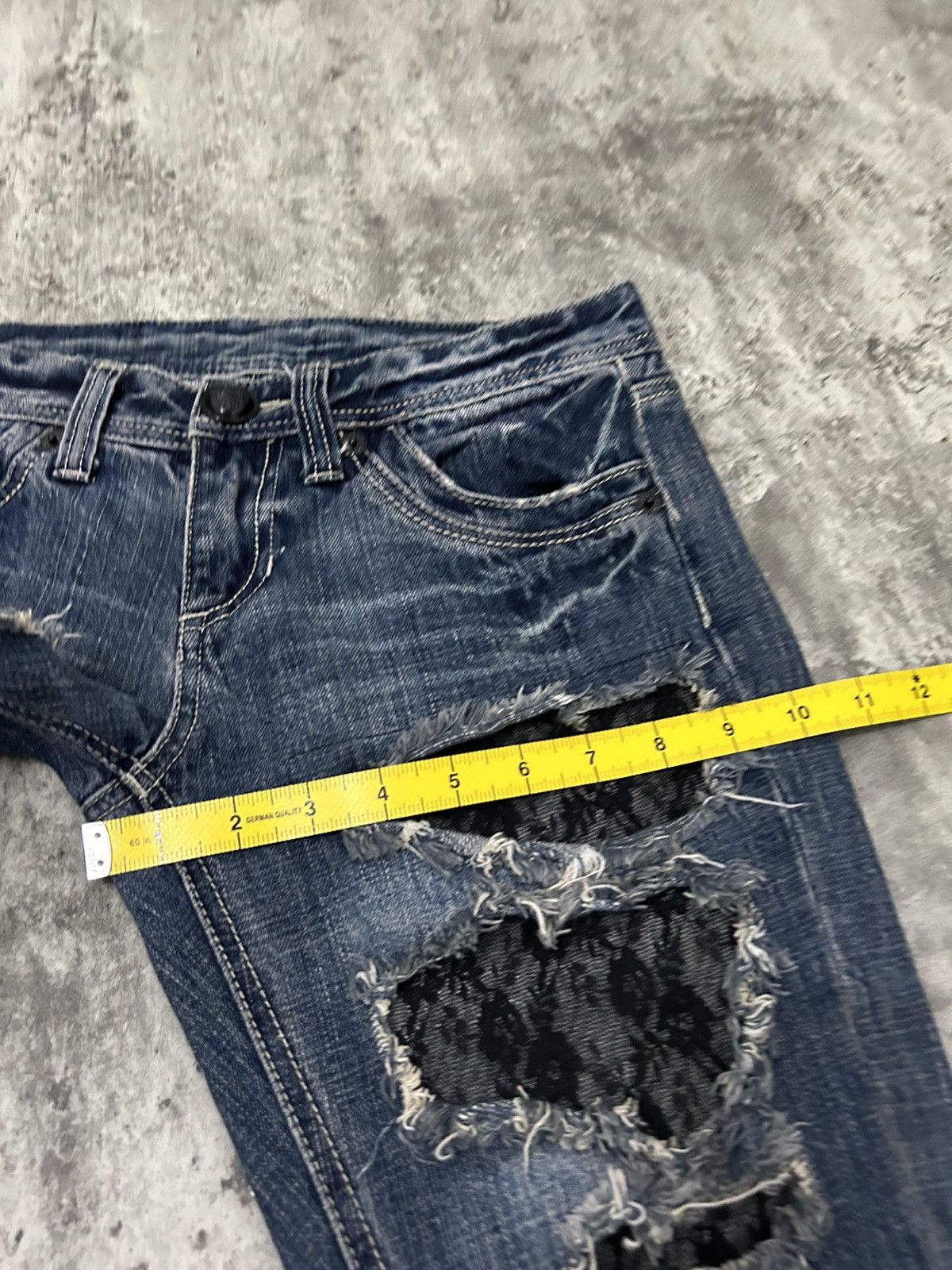 Japanese Brand Cecil Mc Bee Distressed Jeans Size 29" - 14 Thumbnail