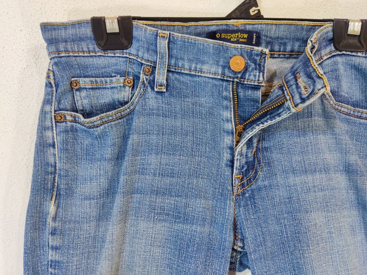 Levi's vintage levis 524 too superlow bootcut flare denim Size 33" - 7 Thumbnail