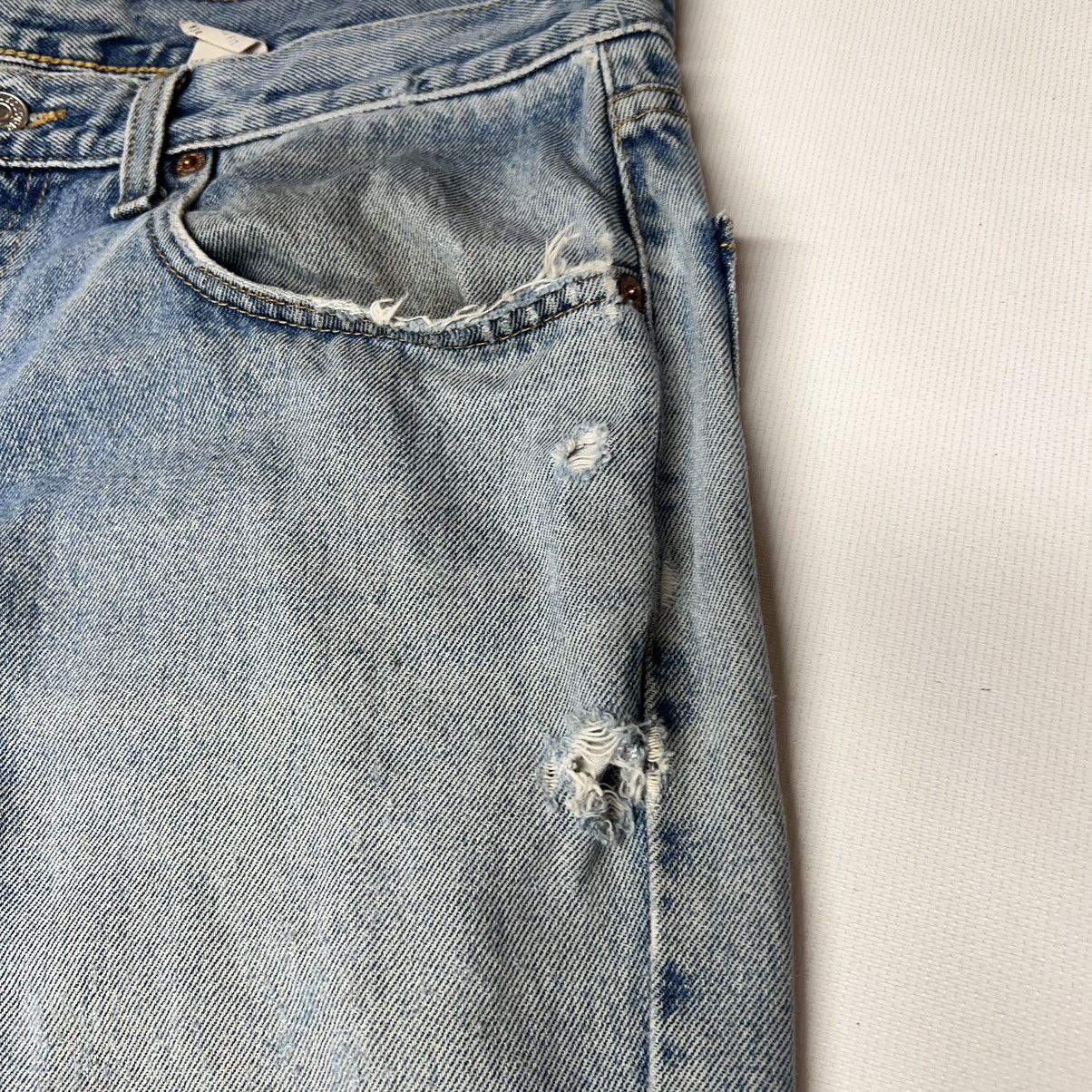 Levi's × Vintage VTG Levis 550 Jeans Blue Relaxed Fit Baggy Distressed Size US 34 / EU 50 - 8 Thumbnail