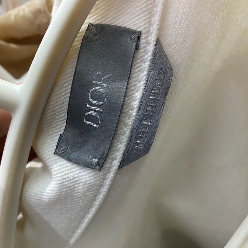 Dior Dior White diamond-shaped CD embroidered shirt jacket 2502- Size US L / EU 52-54 / 3 - 4 Thumbnail
