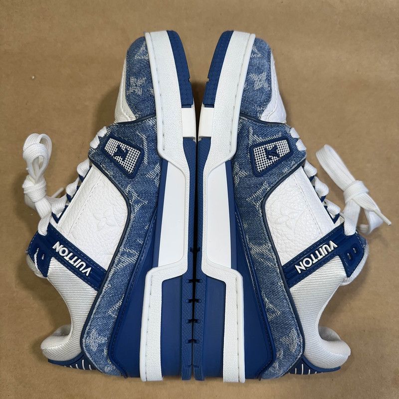 Louis Vuitton Louis Vuitton Denim Low-Top Fashion Sneakers -2508 Size US 6.5 / EU 39-40 - 7 Thumbnail