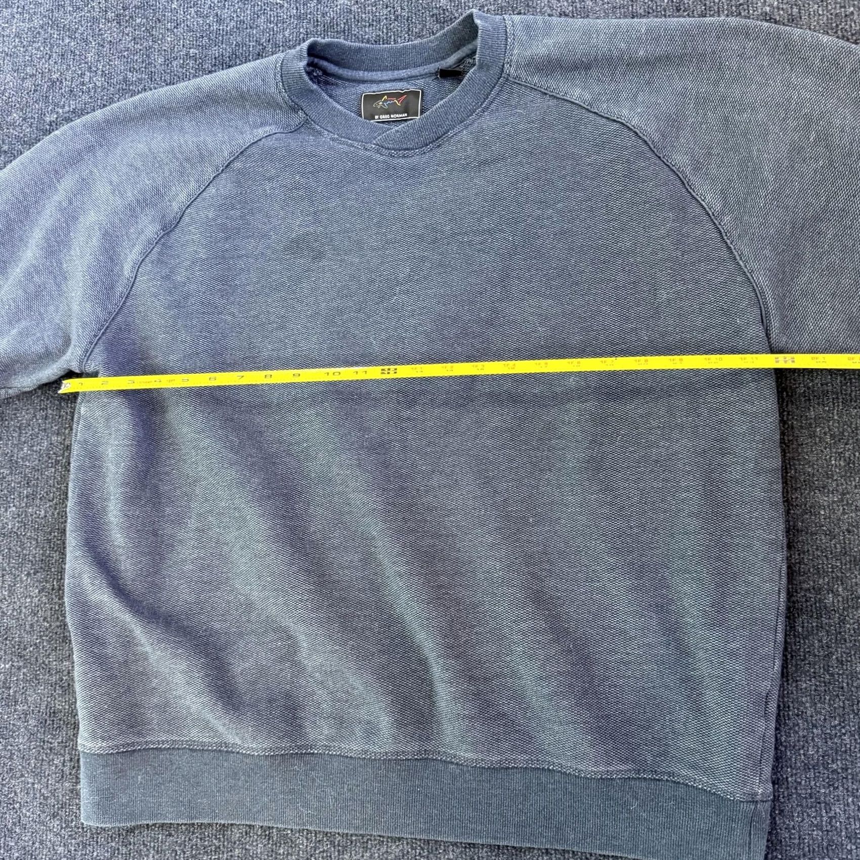 Vintage Greg Norman Sweatshirt Mens 2XL Blue Fleece Crewneck Pullover Golf Shark Logo Size US XXL / EU 58 / 5 - 7 Thumbnail