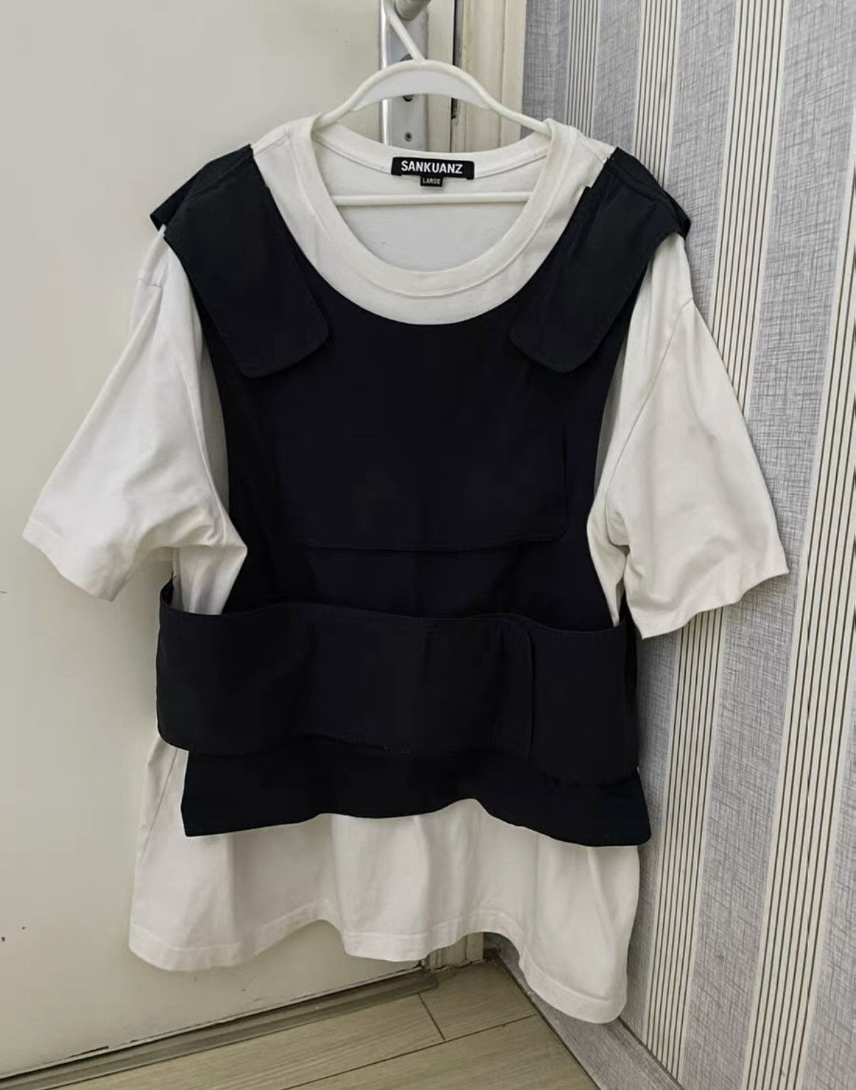 Sankuanz Sankuanz Paneled Vest / Short Sleeve Top Size US L / EU 52-54 / 3 - 1 Thumbnail